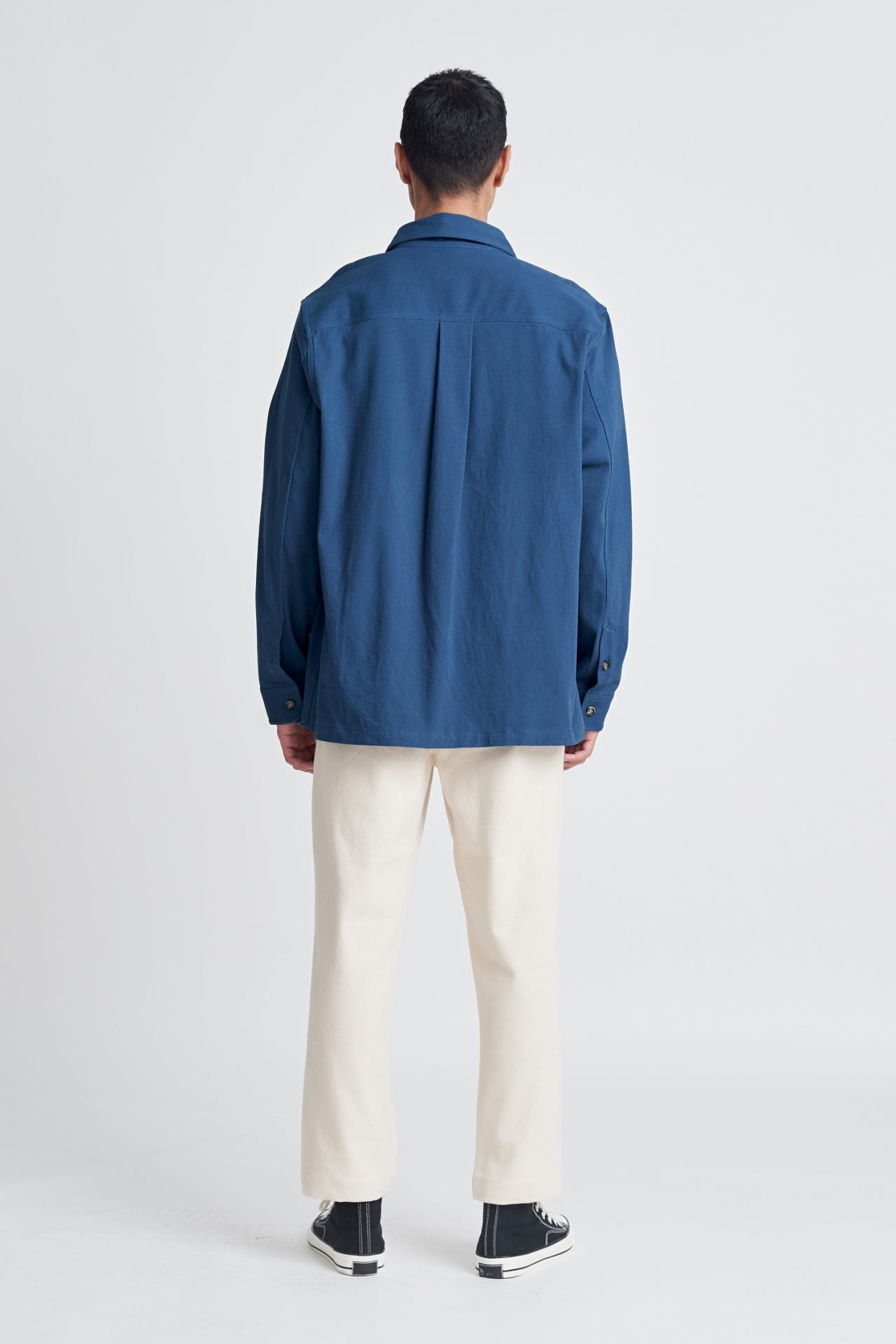 Cotton Stretch Patch Pocket Shirt Jacket
