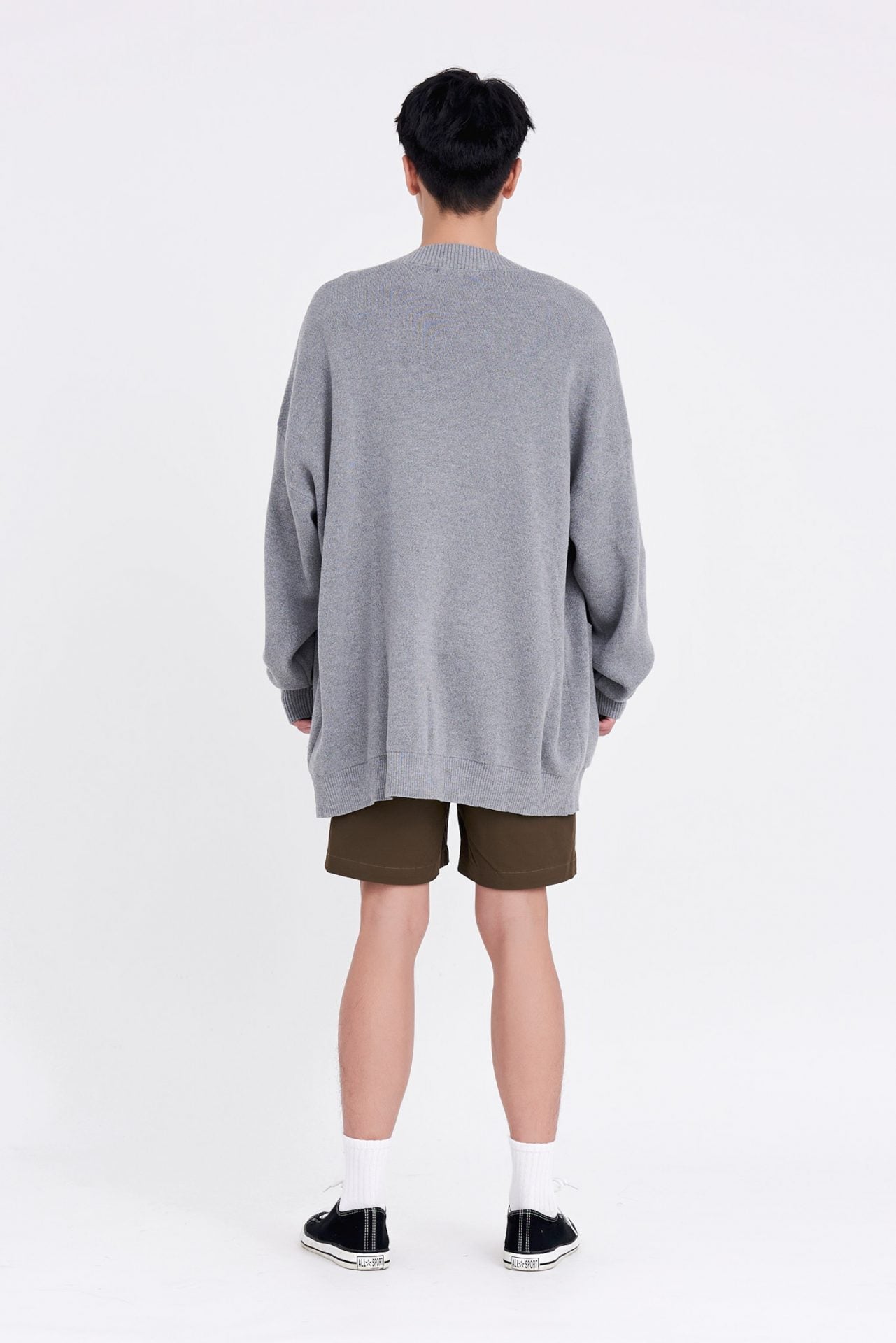 Knitted Patch Pocket Cardigan