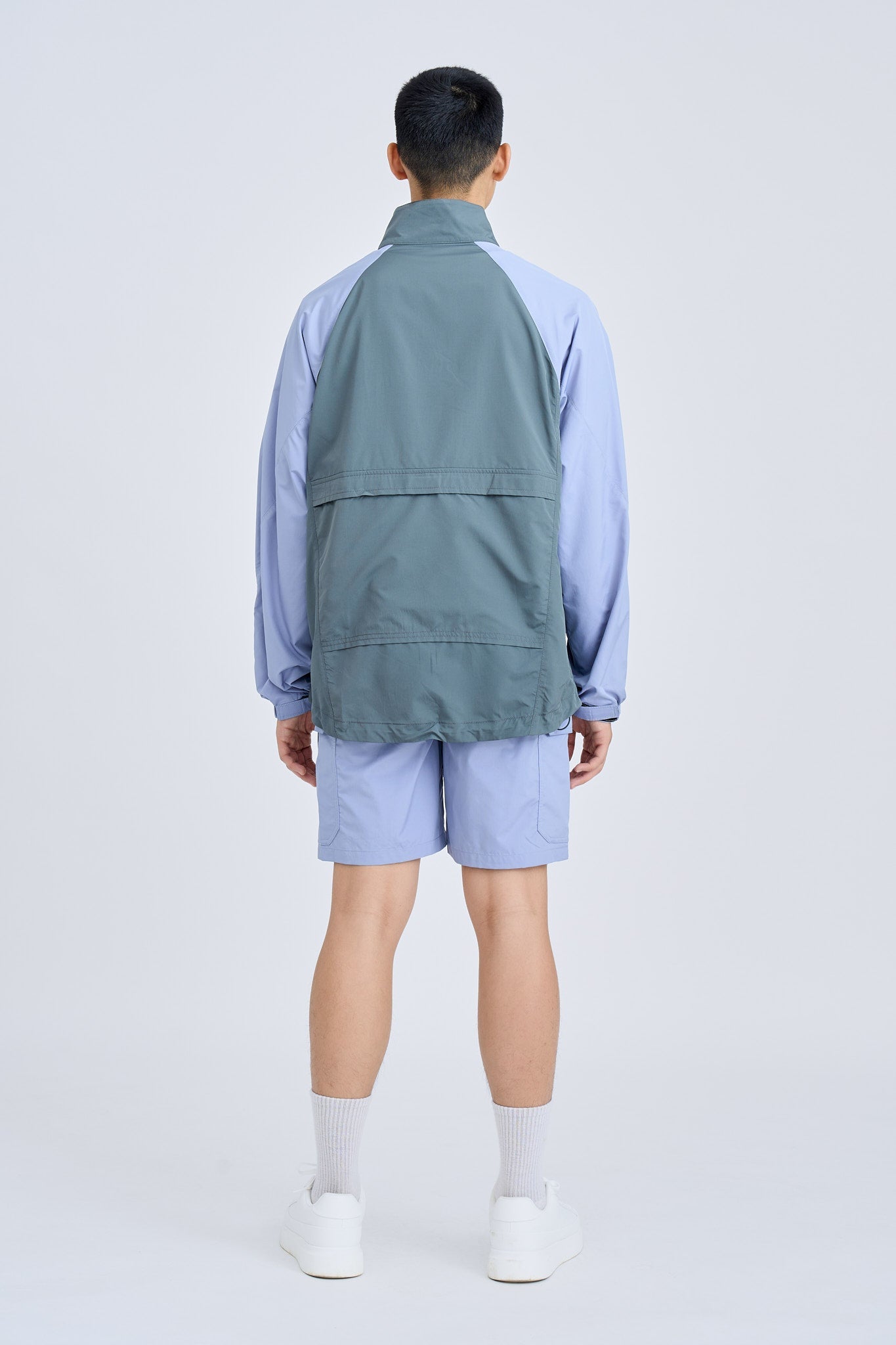 Waterproof Windbreaker Jacket - Gray Green