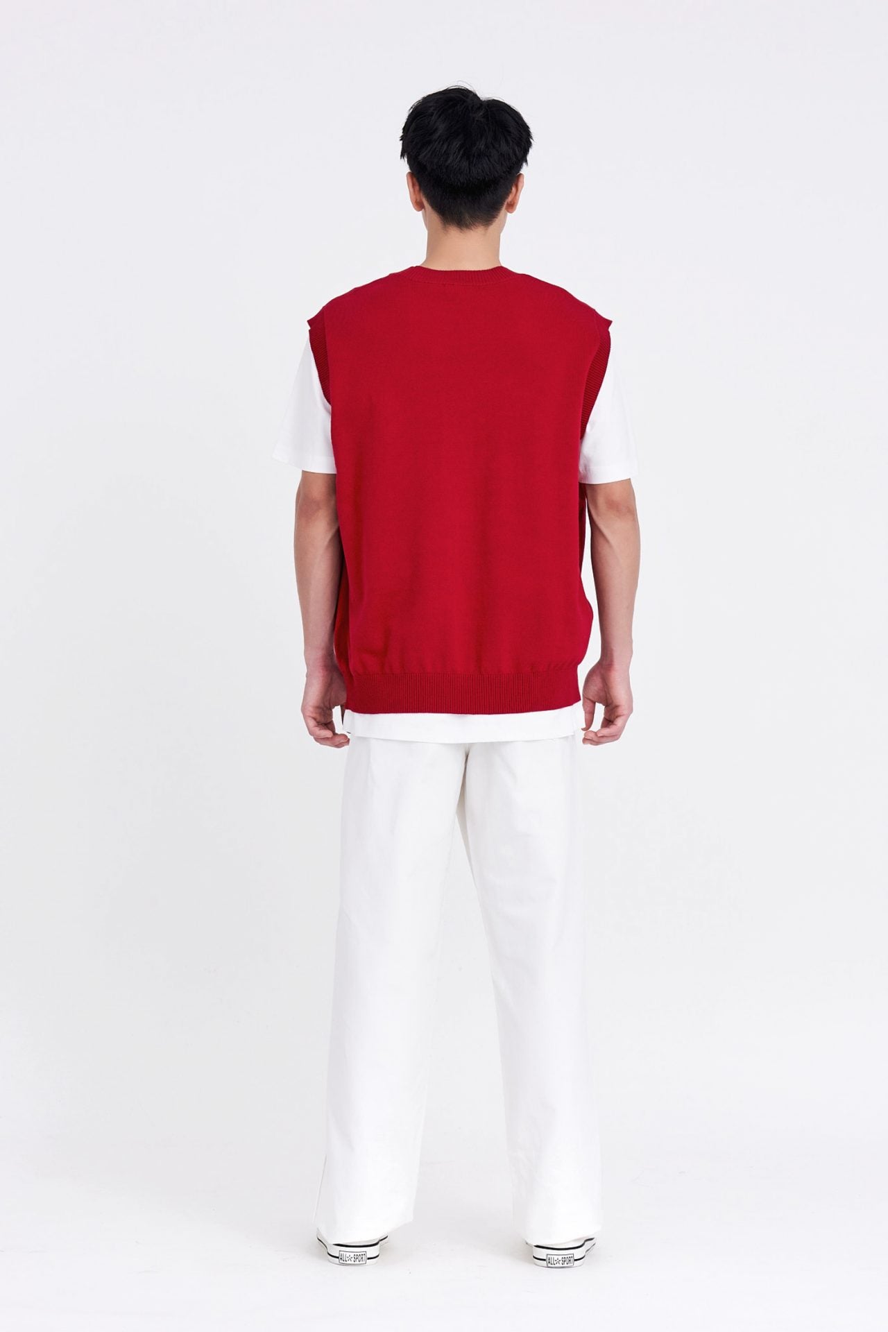 Knitted Crew Neck Vest