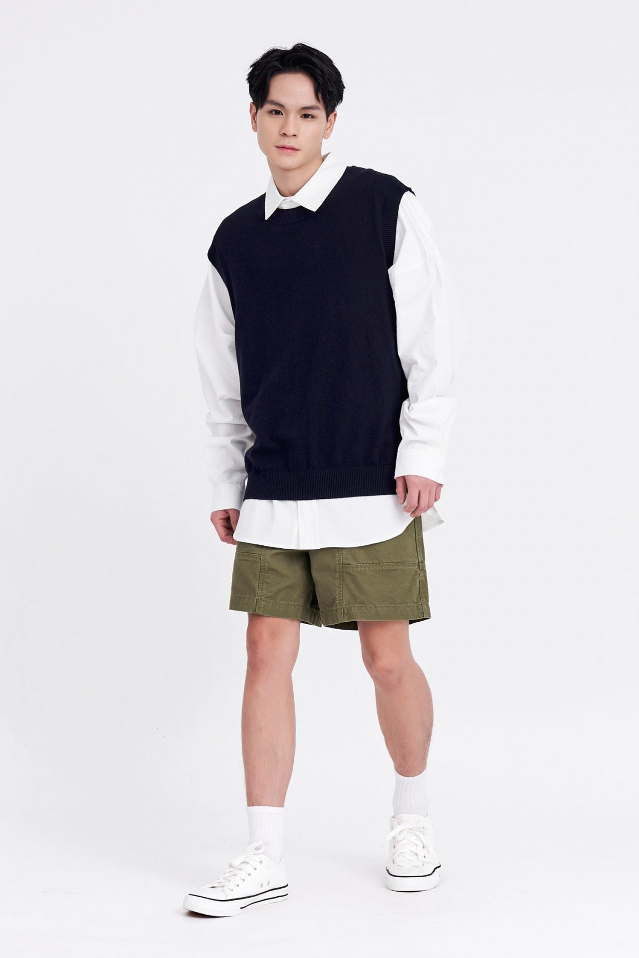 Knitted Crew Neck Vest