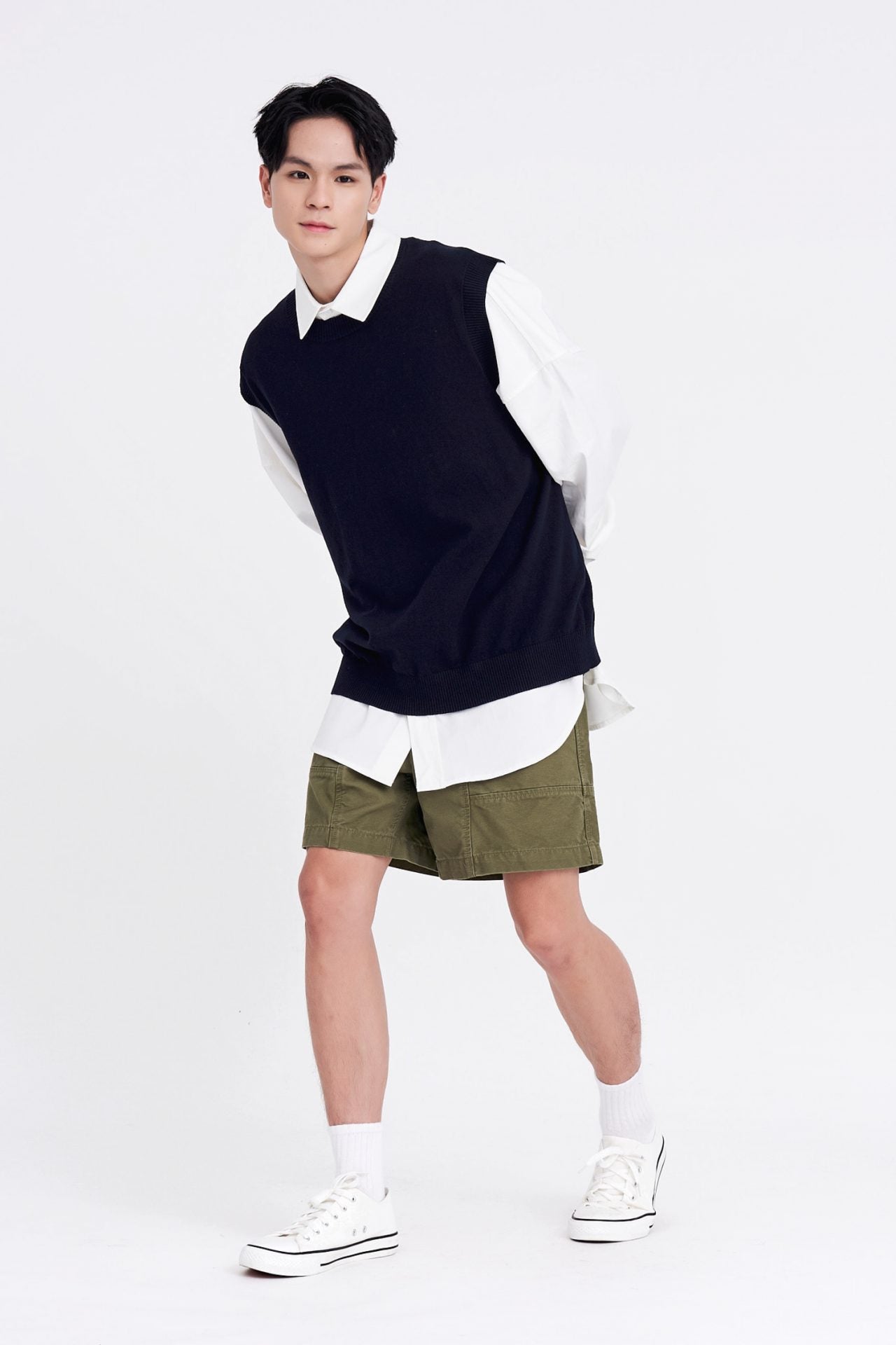 Knitted Crew Neck Vest