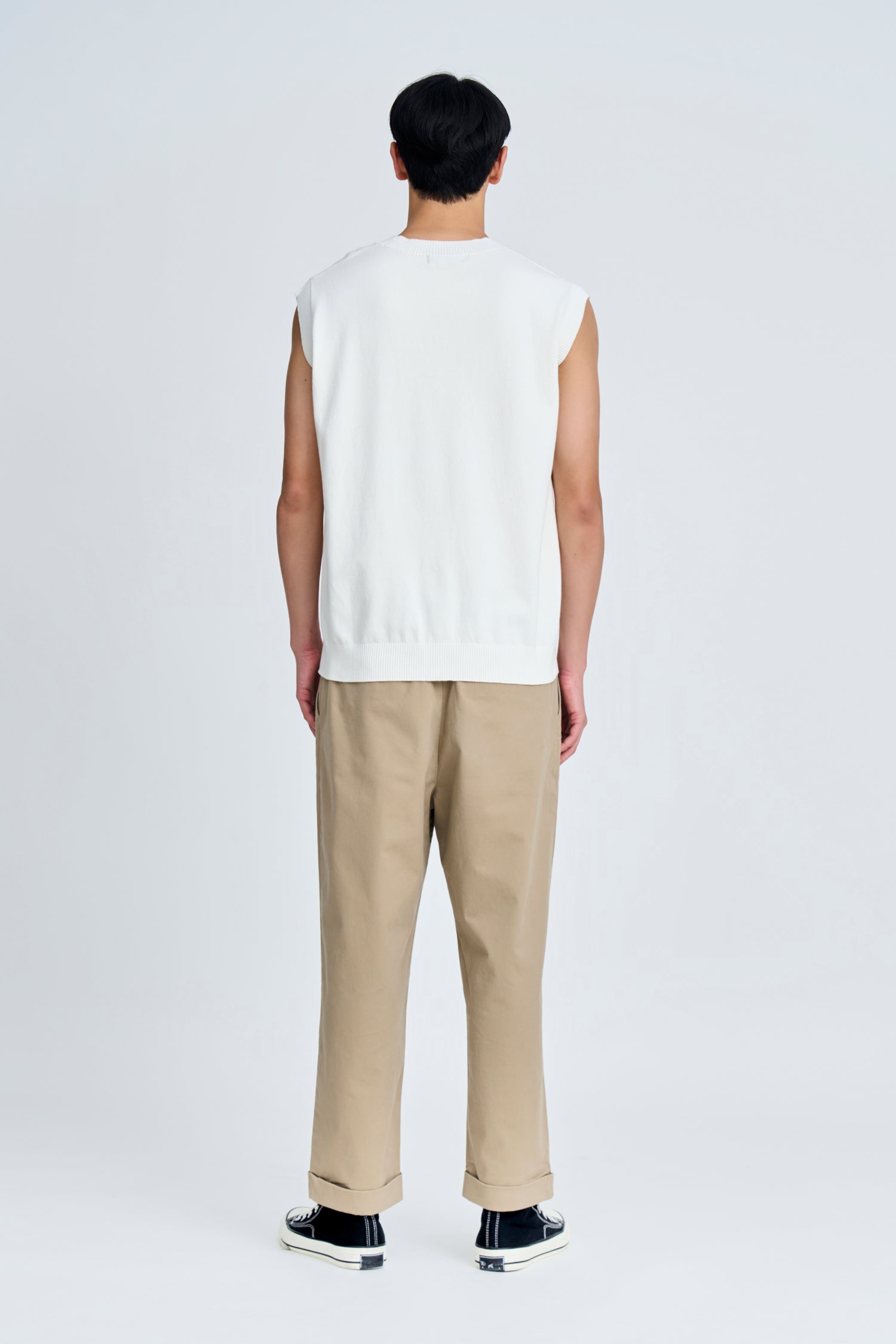 Knitted Crew Neck Vest