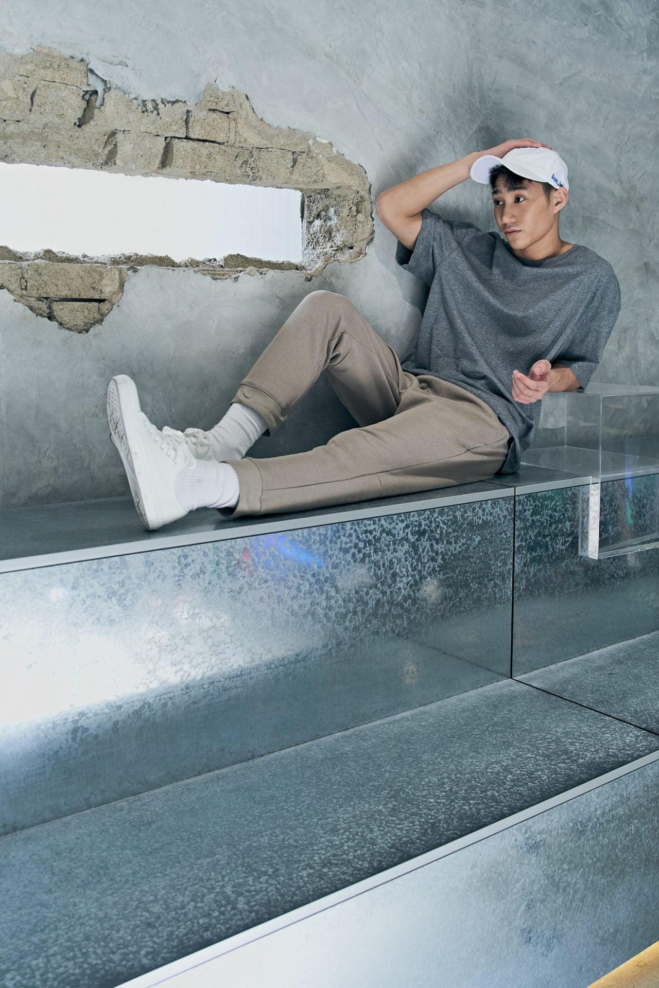 Jersey Lounge Trousers - Taupe Grey