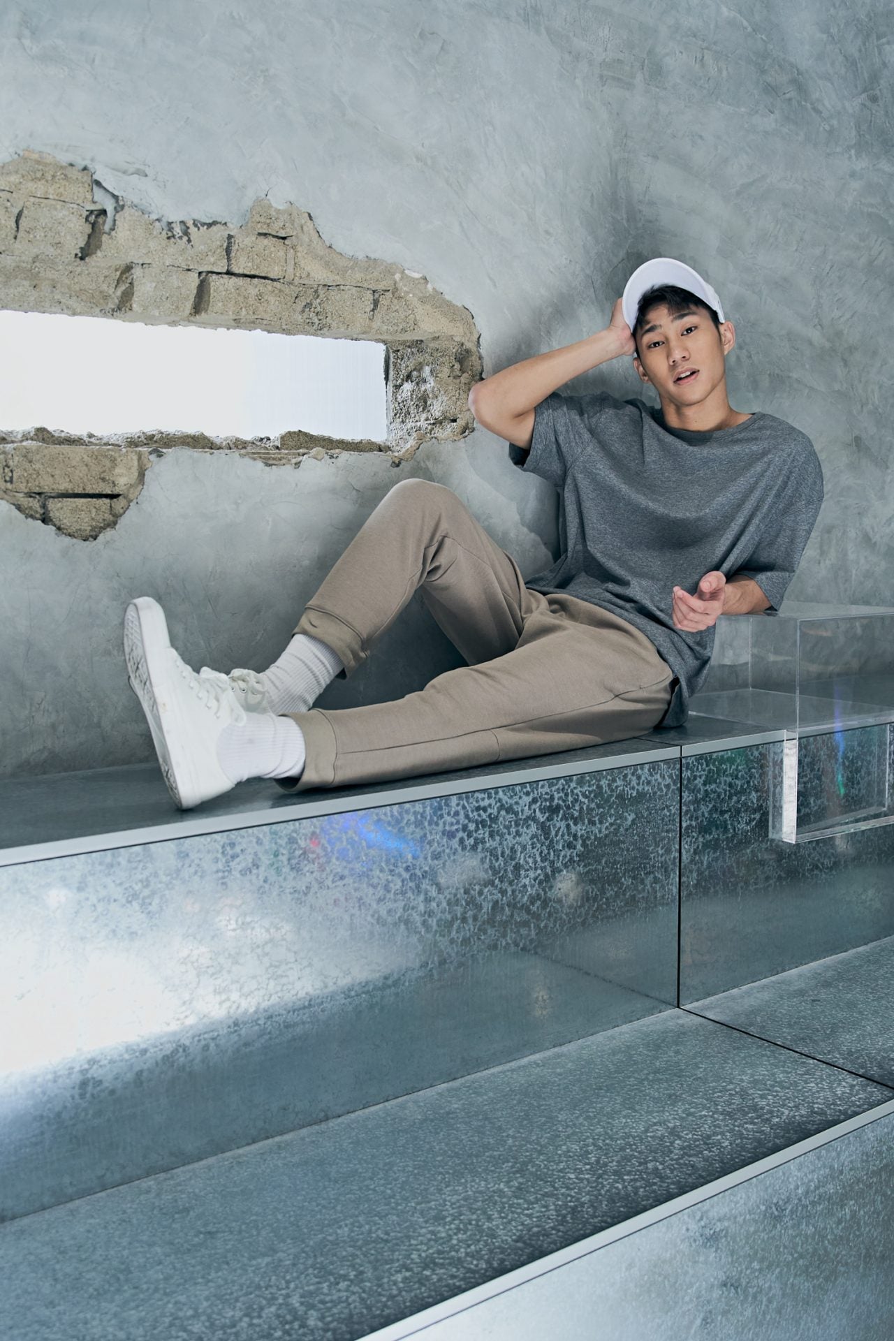 Jersey Lounge Trousers - Taupe Grey