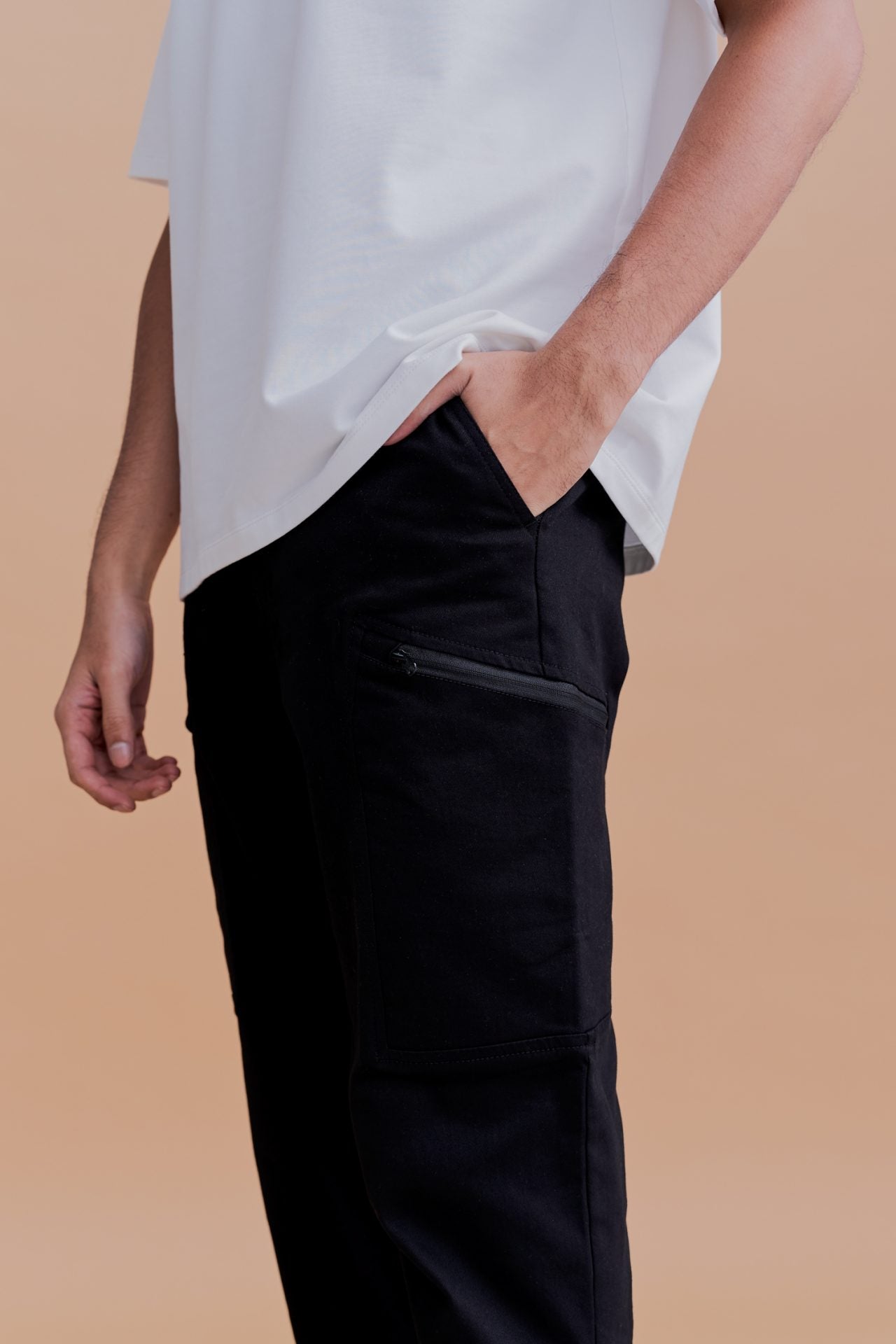 Cotton Stretch Utility Cargo Trousers