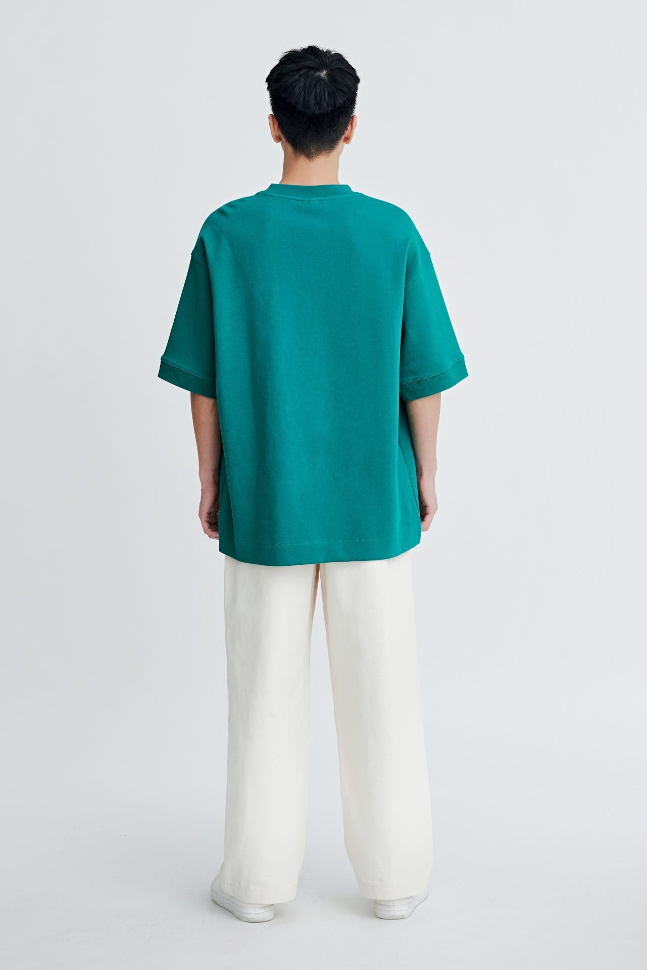 Wide Fit Double-pleated Parachute Trousers