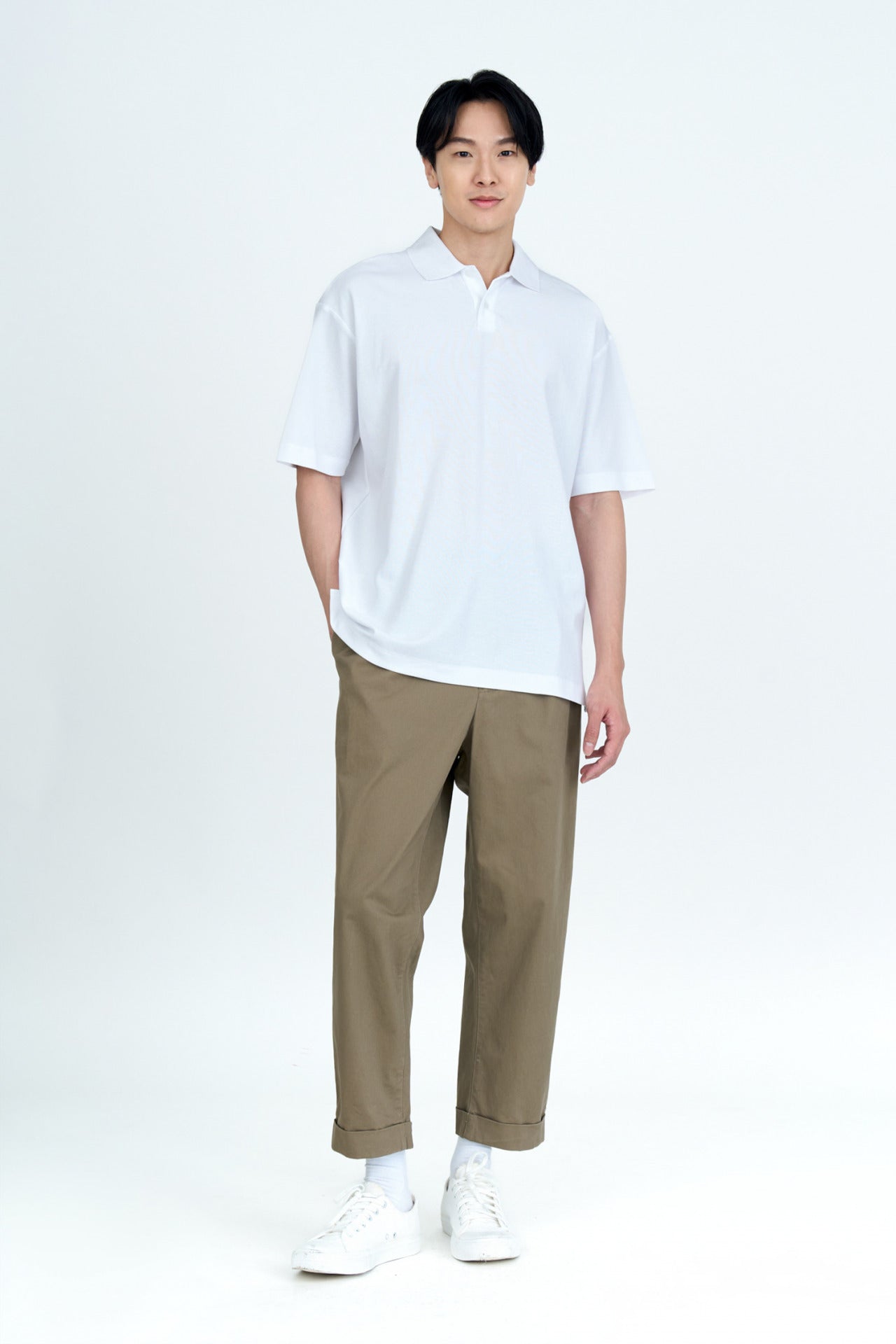 Pleated Wide Pants - Sage – The Restyle Trait Malaysia