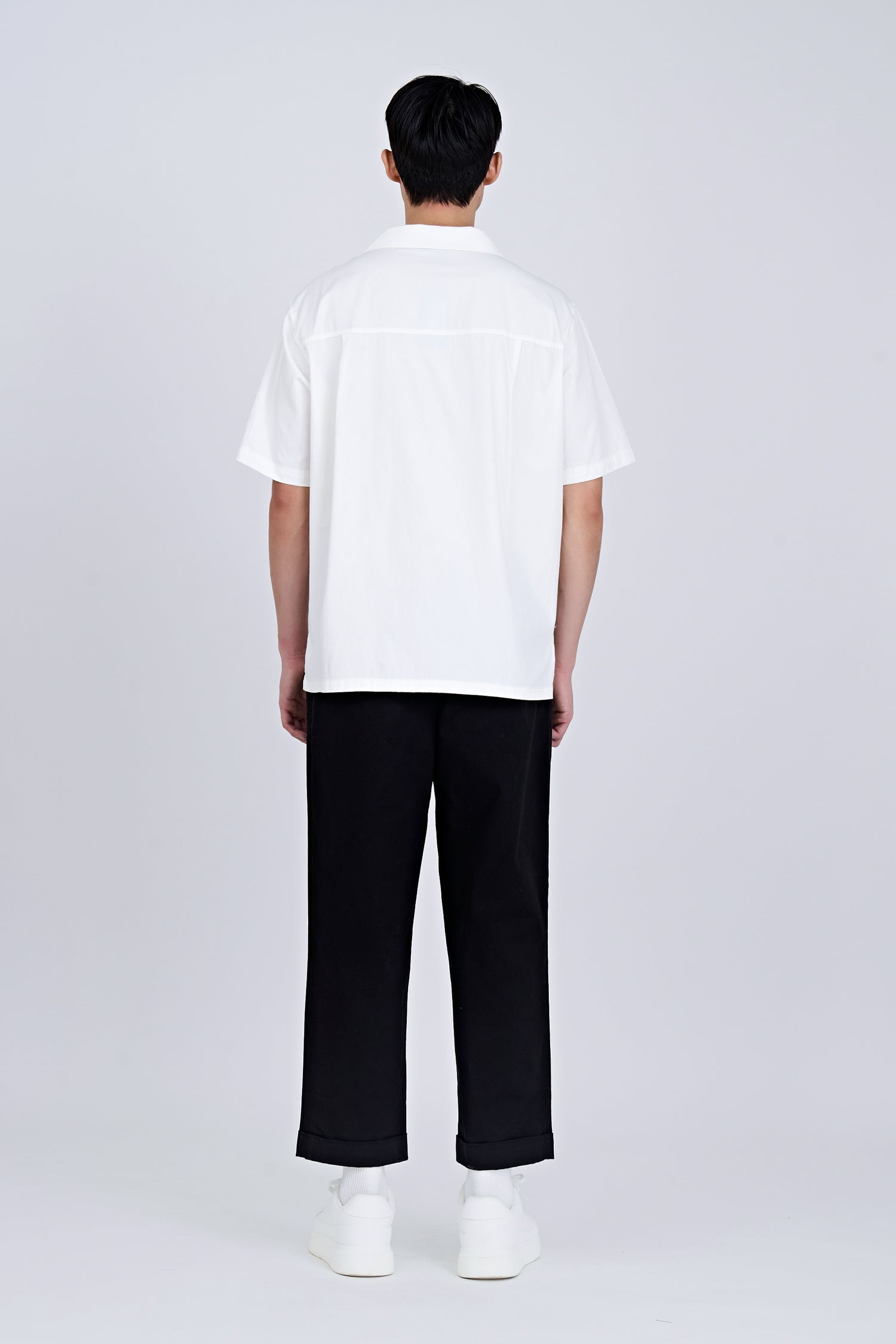 Pleated Wide Pants - Black