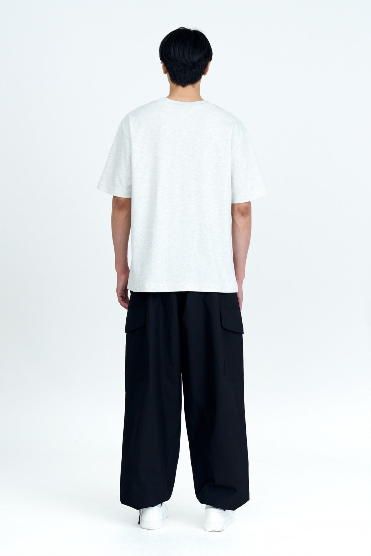 Wide Fit Cargo Pants - Black