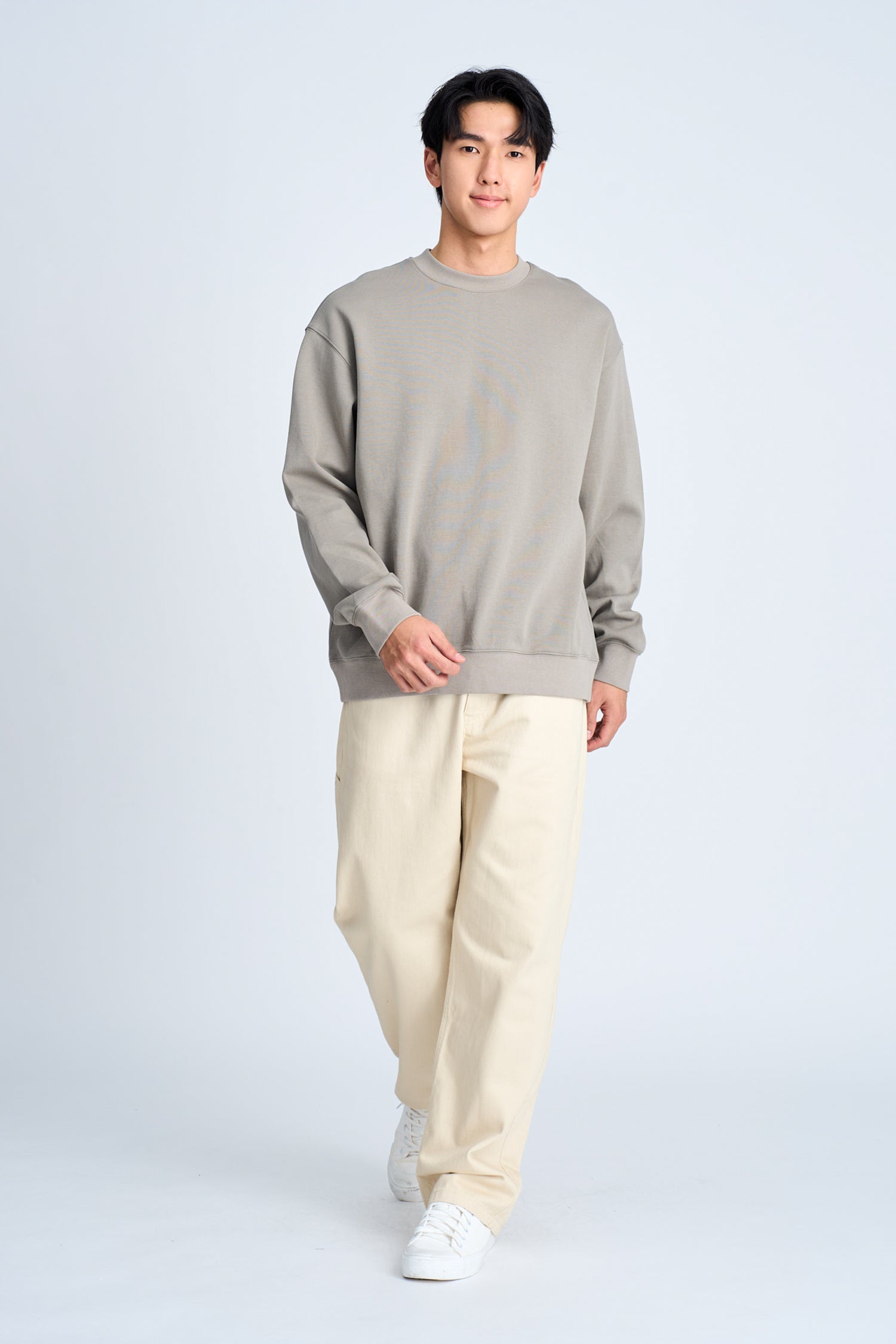 Cotton Utility Trousers - Ecru