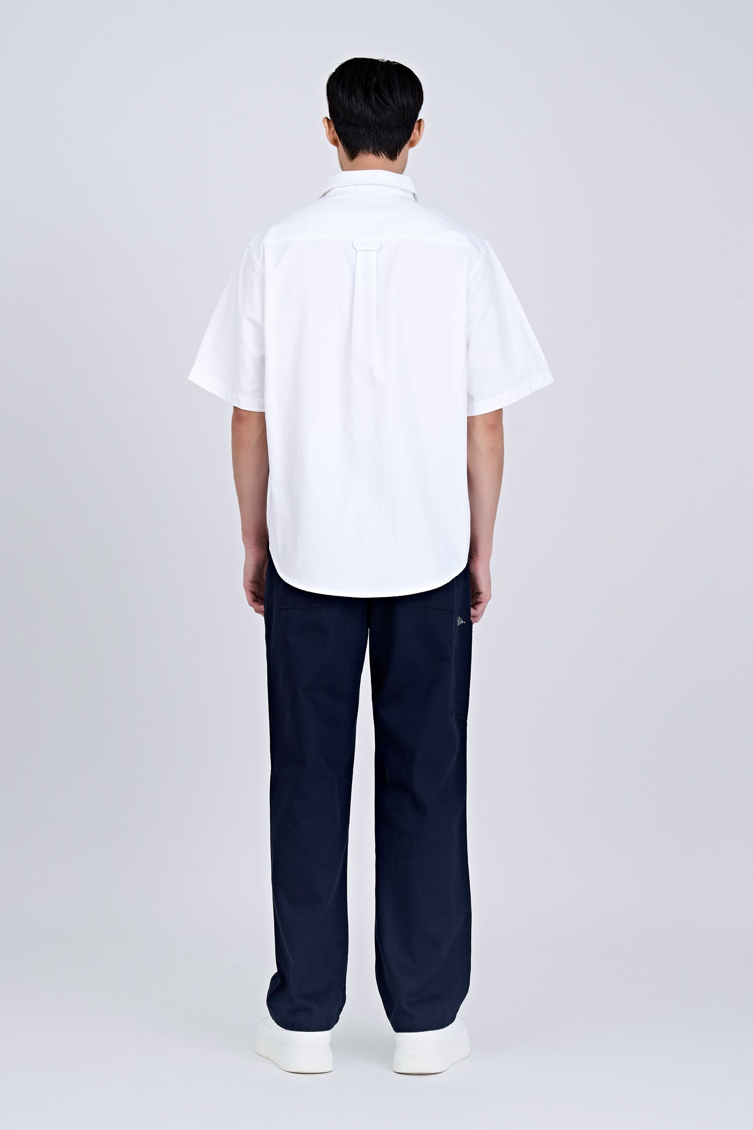 Cotton Utility Trousers - Navy