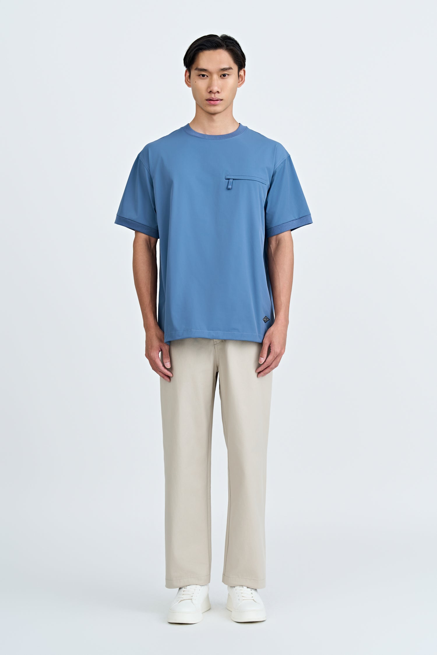 Relaxed Fit Drawstring Trousers - Sand