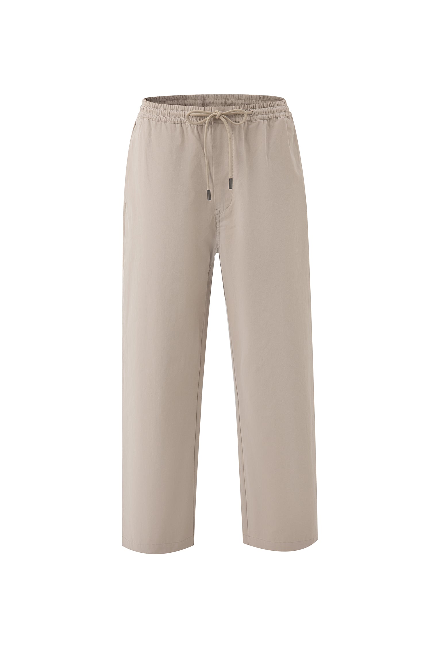 Relaxed Fit Drawstring Trousers - Sand