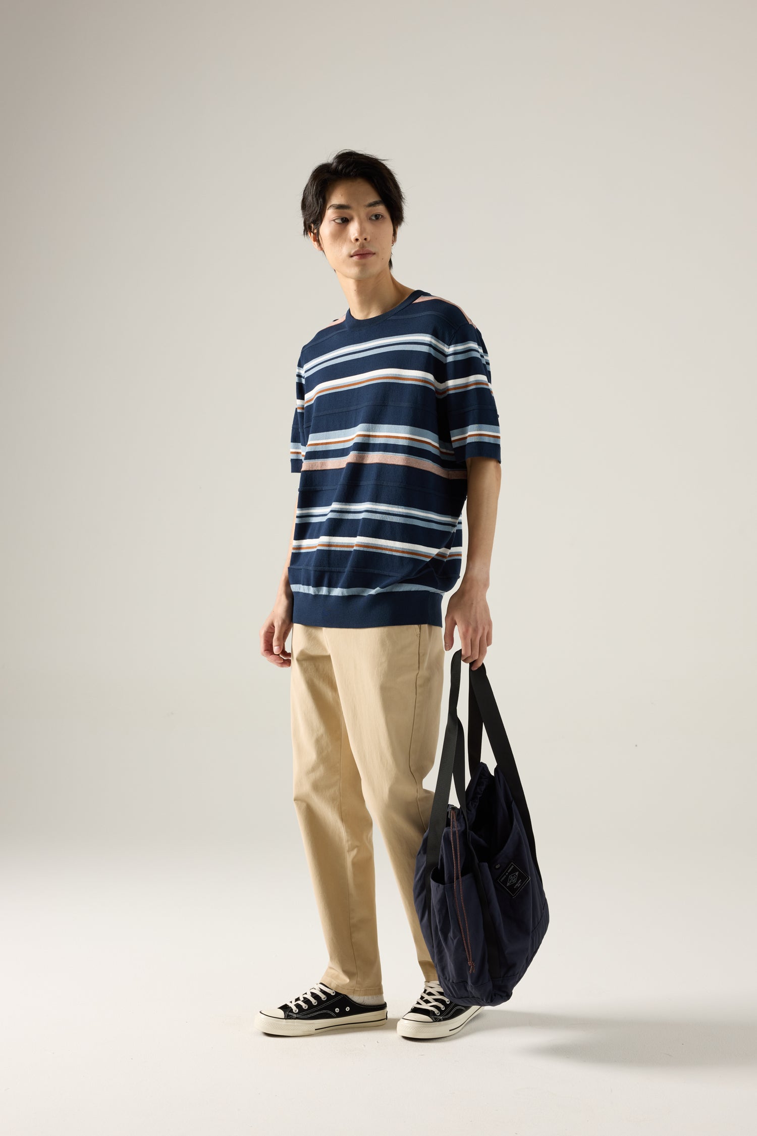 Regular Fit Cotton Twill Chinos - Khaki