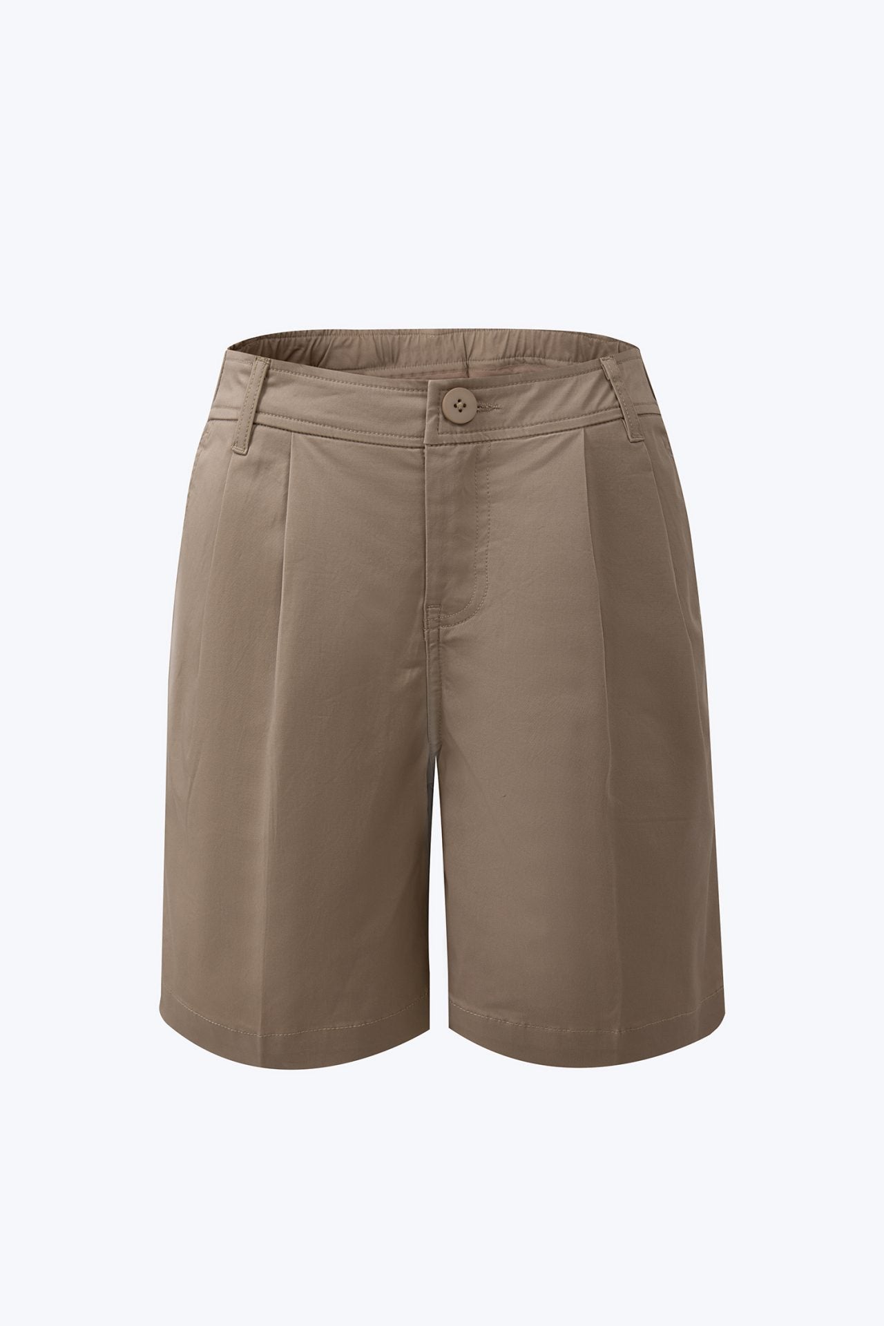 Cotton Double Pleated Bermudas