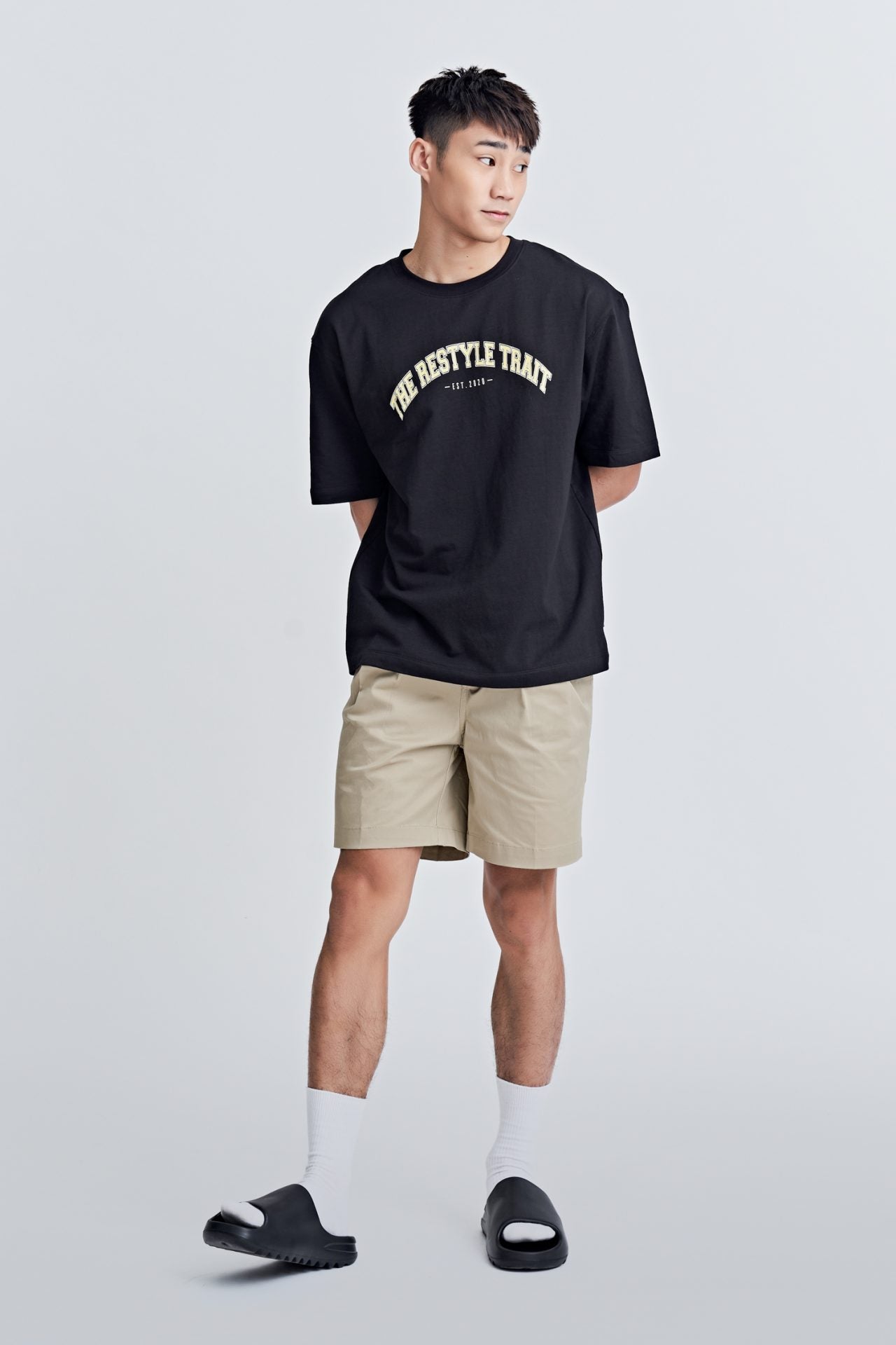 Cotton Double Pleated Bermudas