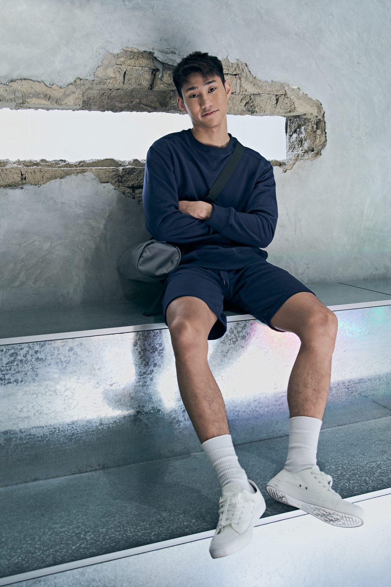 Jersey Lounge Bermudas - Navy