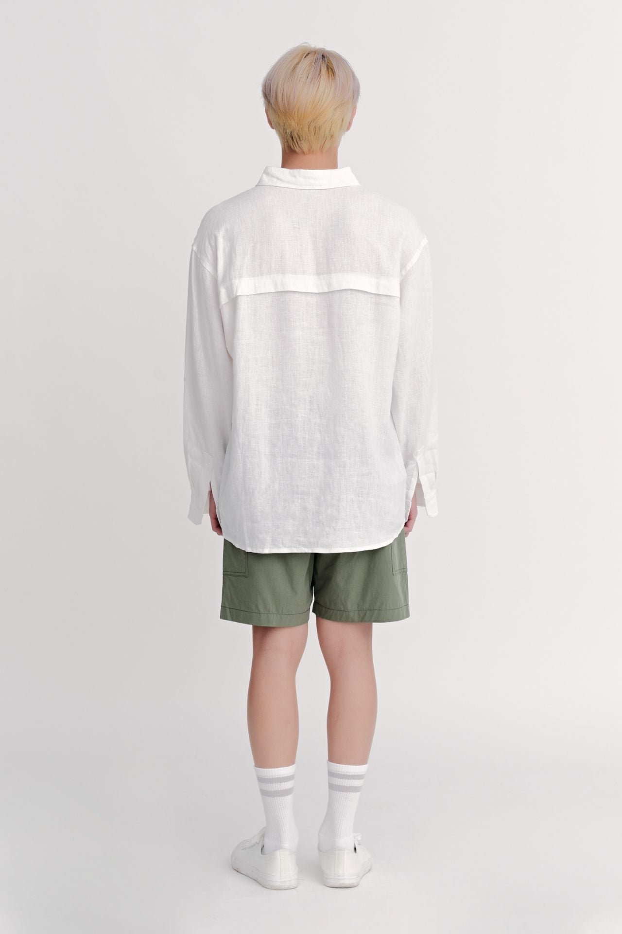 Elasticated Regular-fit Technical Cargo Bermudas - Army Green