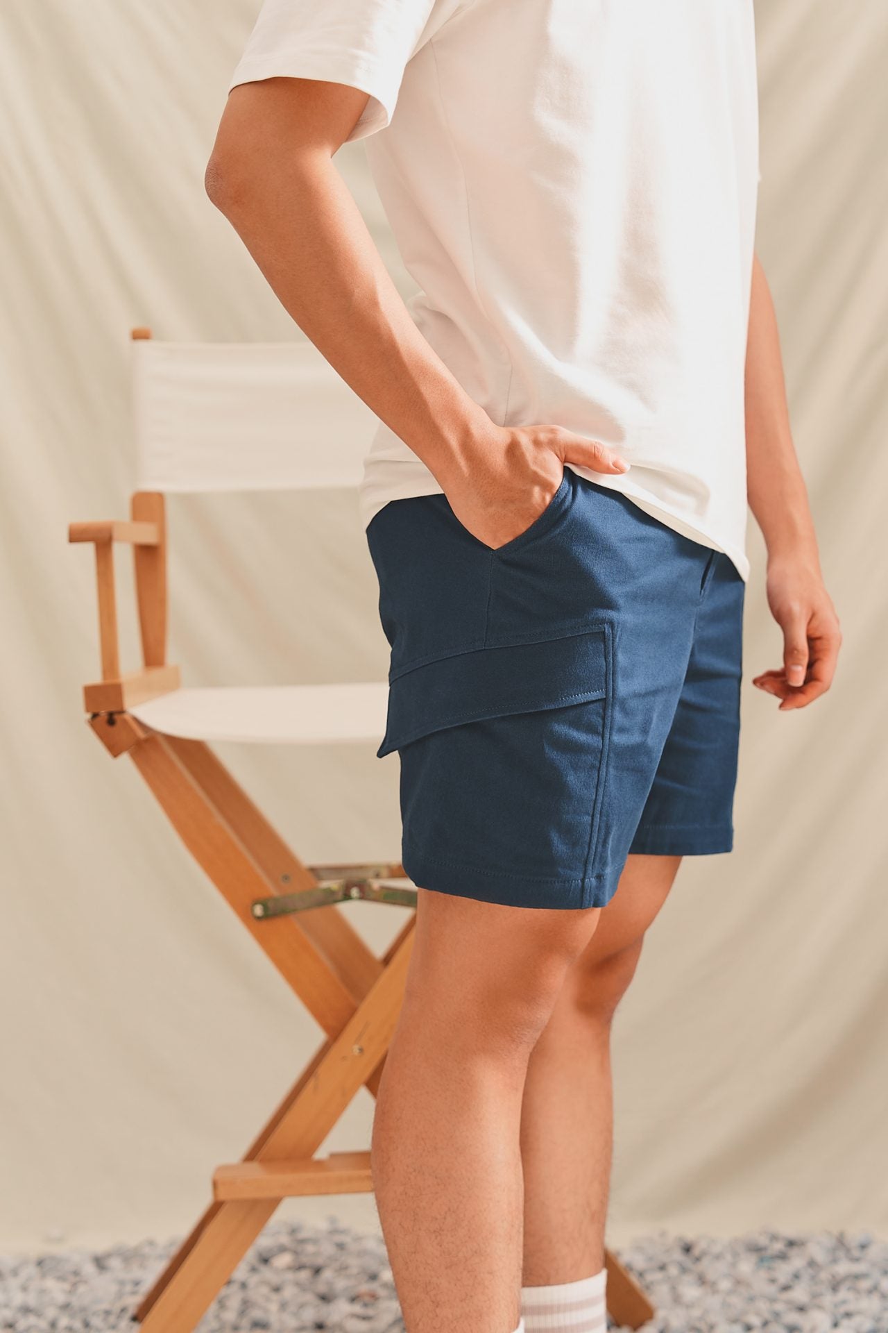 Cotton Stretch Utility Cargo Bermudas