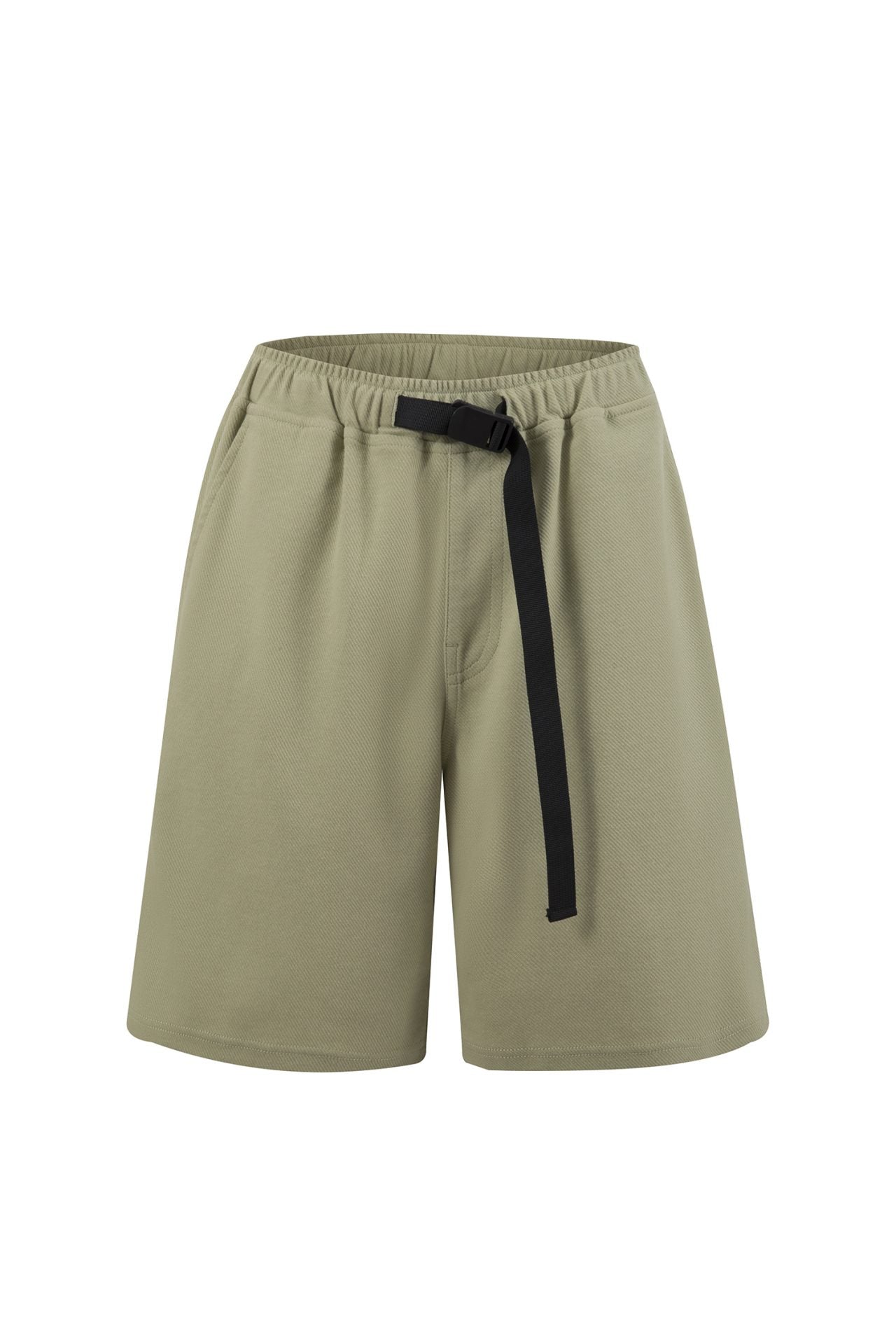 Twill Jersey Wide-fit Bermudas - Pistachio