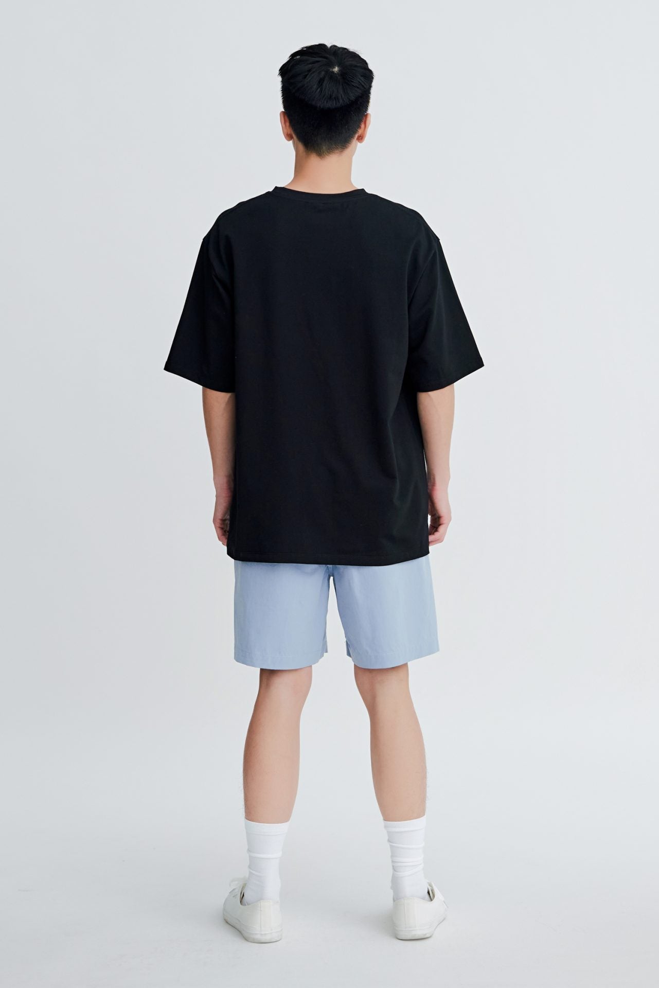 Casual Regular-Fit Bermuda - Dusty Blue