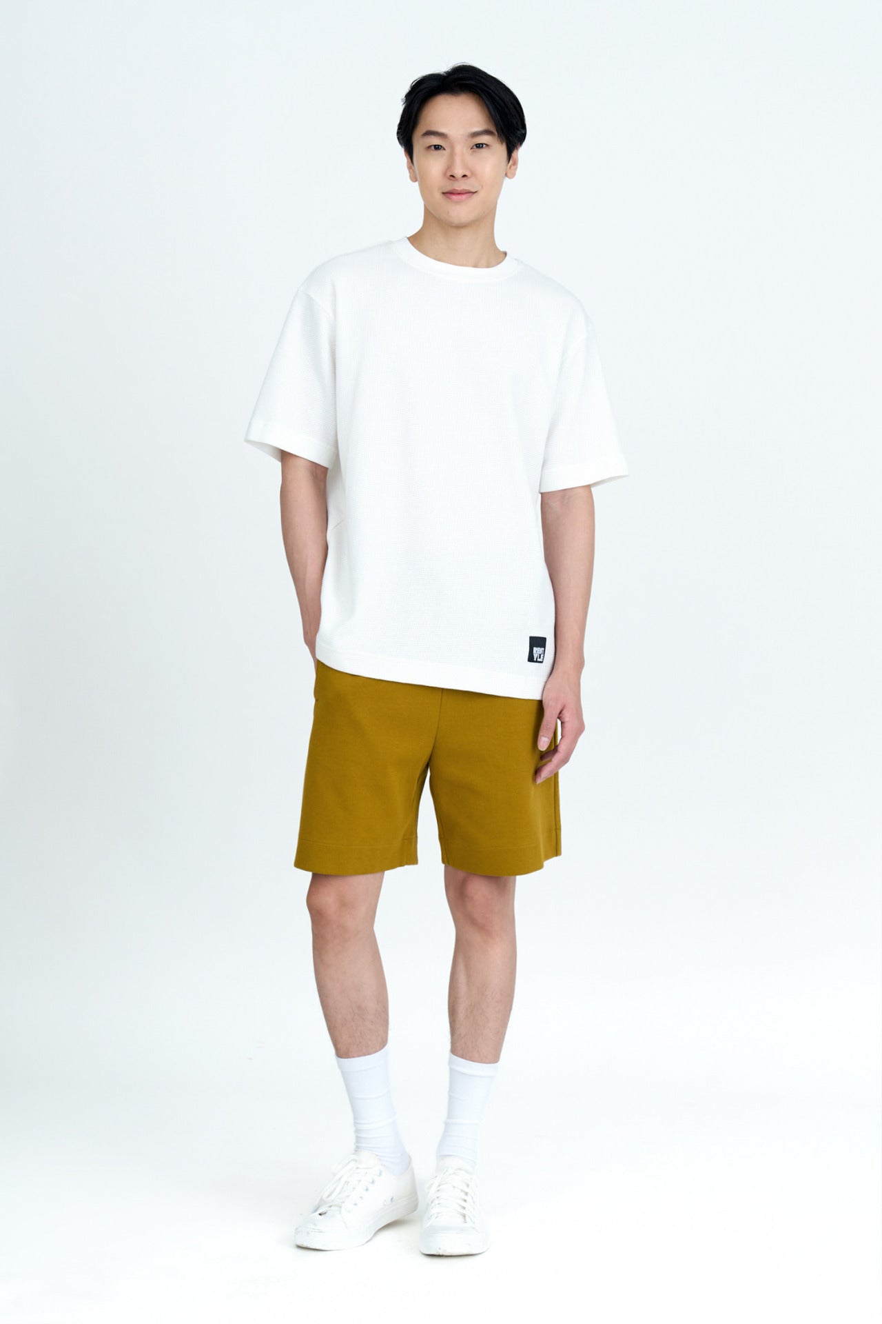 Heavyweight Jersey Drawstring Shorts - Khaki