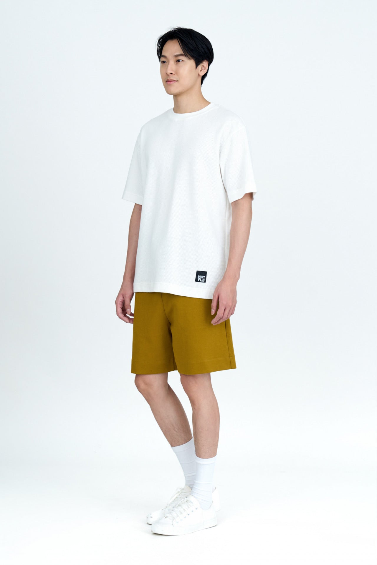 Heavyweight Jersey Drawstring Shorts - Khaki