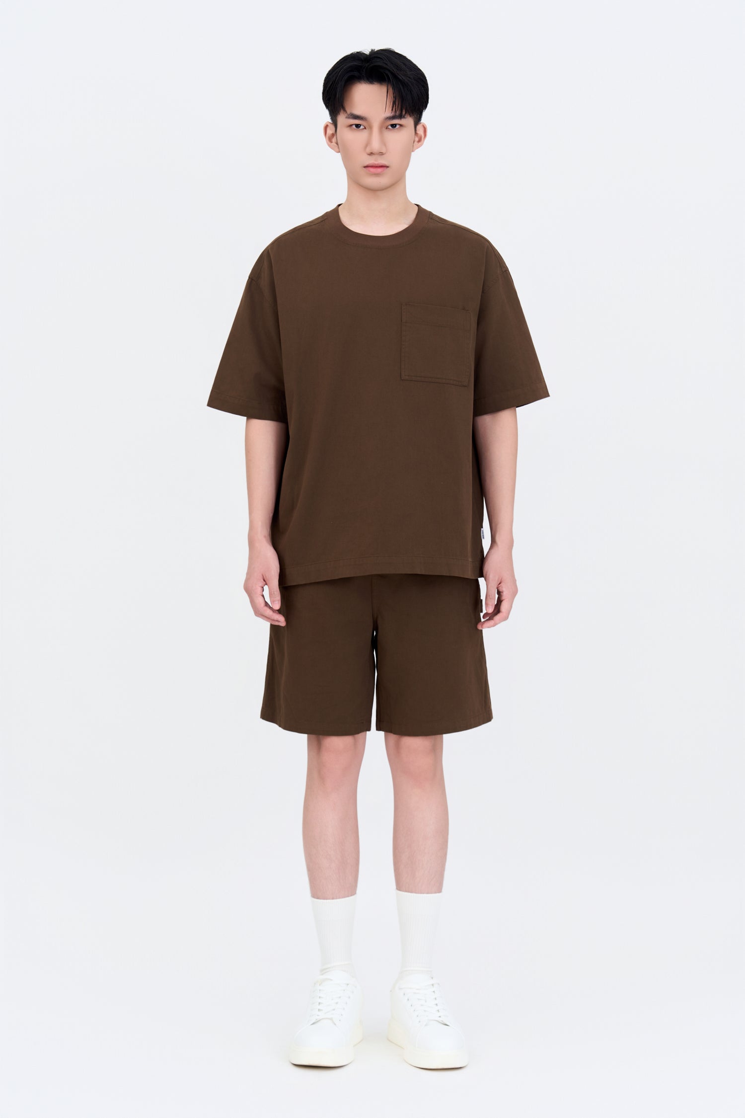 Denim Casual Shorts - Cocoa