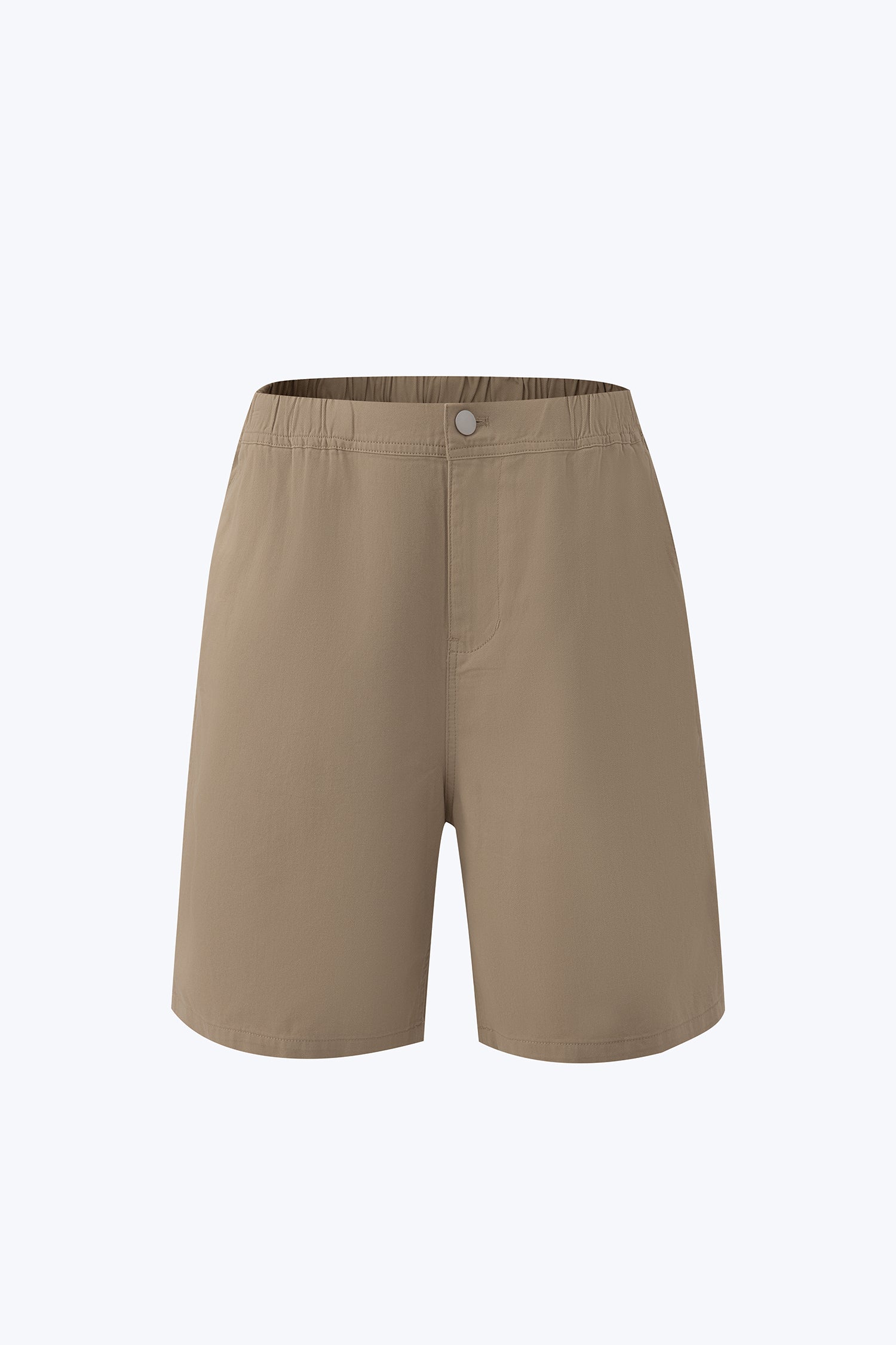 Denim Casual Shorts - Khaki