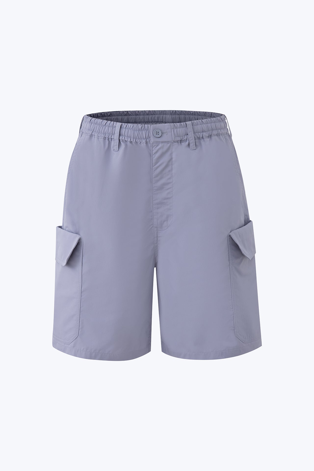Elasticated Utility Cargo Bermudas - Deep Periwinkle
