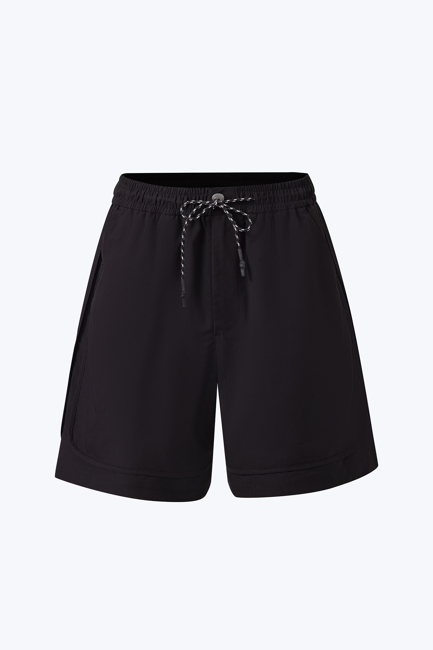 Utility Drawstring Shorts - Black