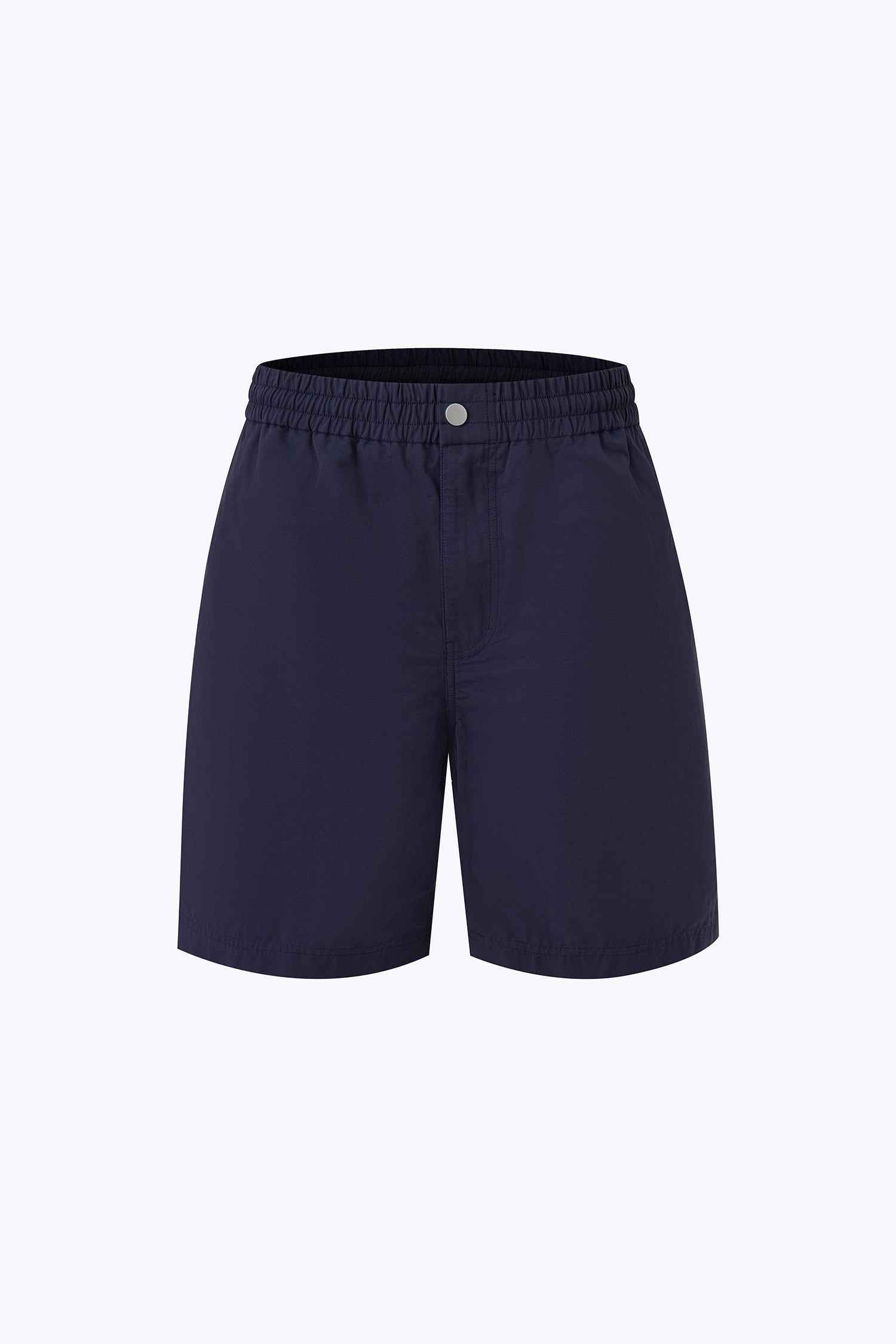 Nylon Cotton Drawstring Bermudas - Navy