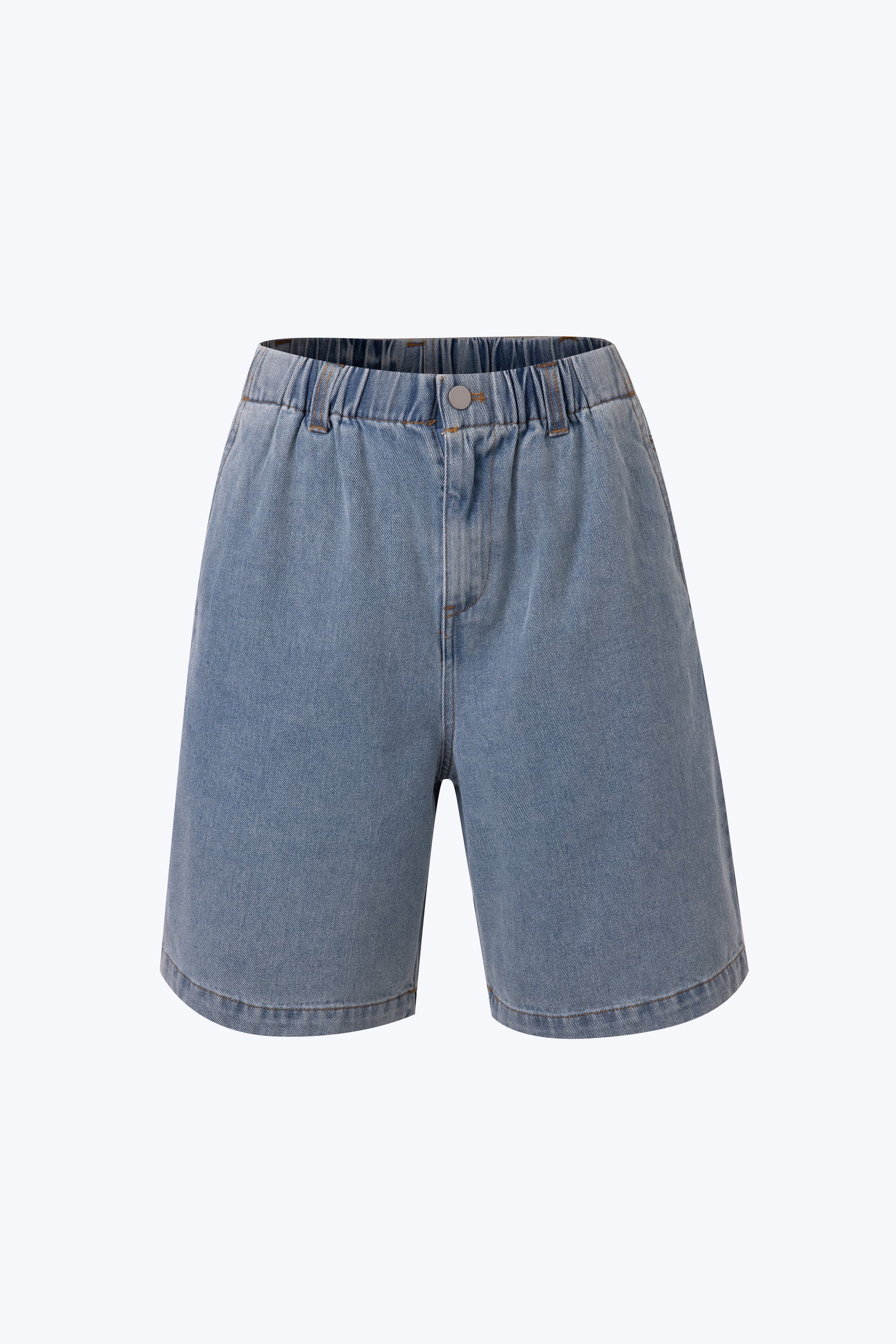 Denim Shadow Pocket Shorts - Denim
