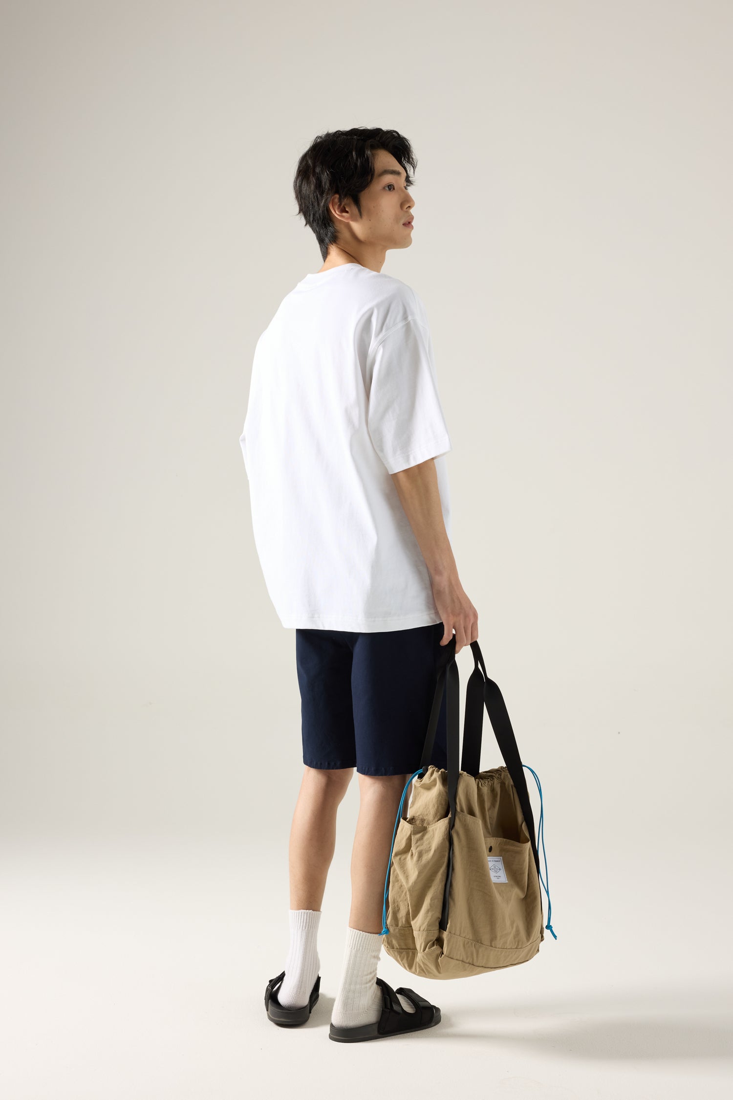Regular Fit Cotton Twill Bermudas - Navy