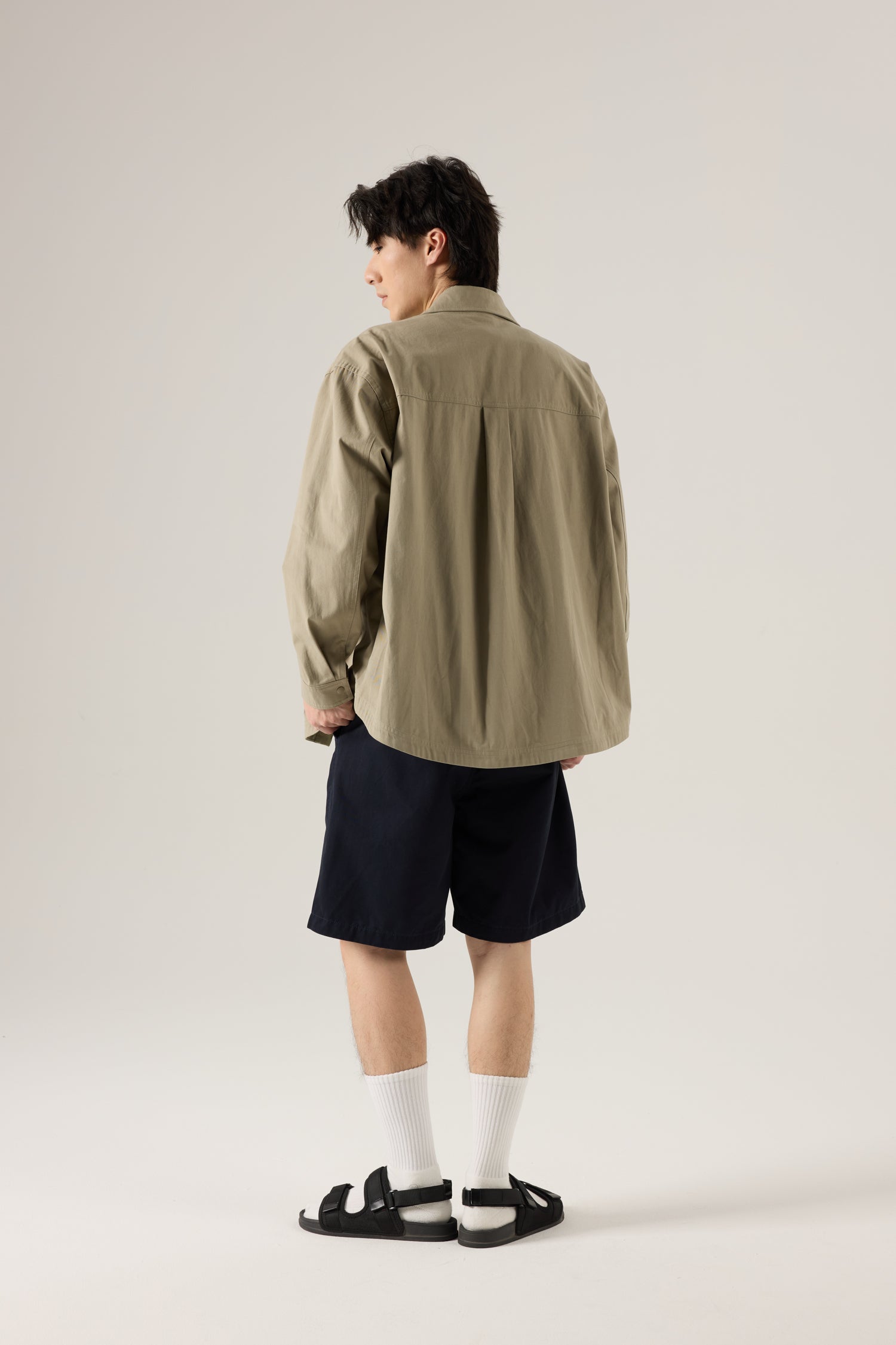 Utility Buckle Shorts - Navy