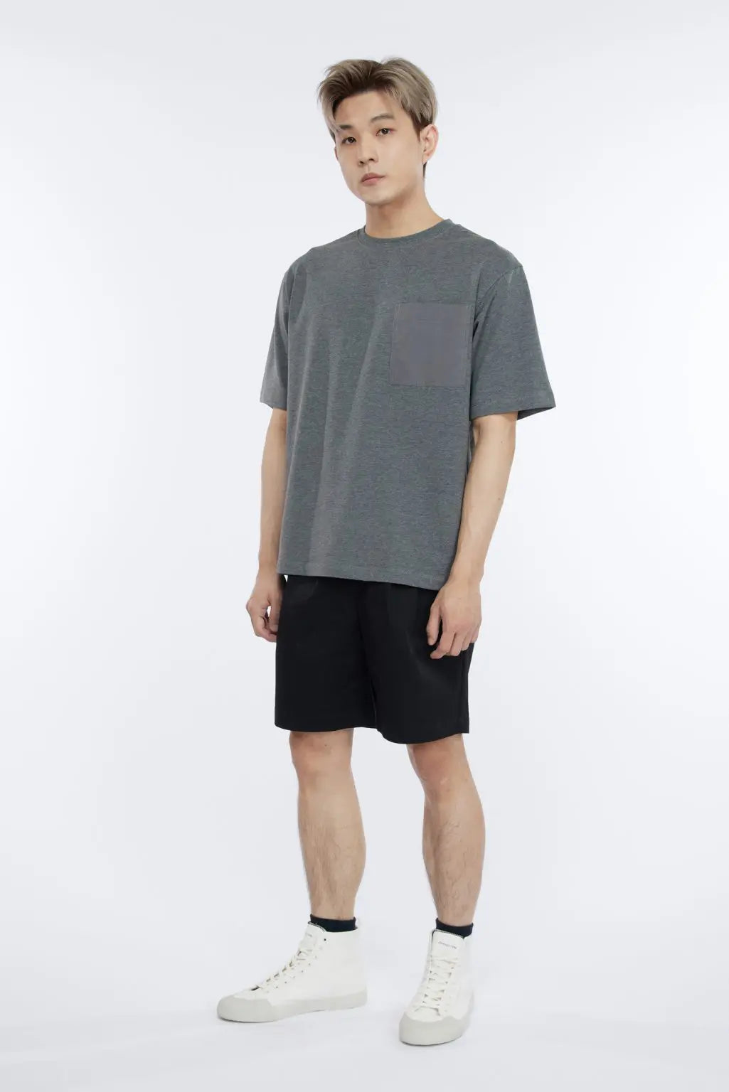 Oversized Jersey Patch Pocket Tee