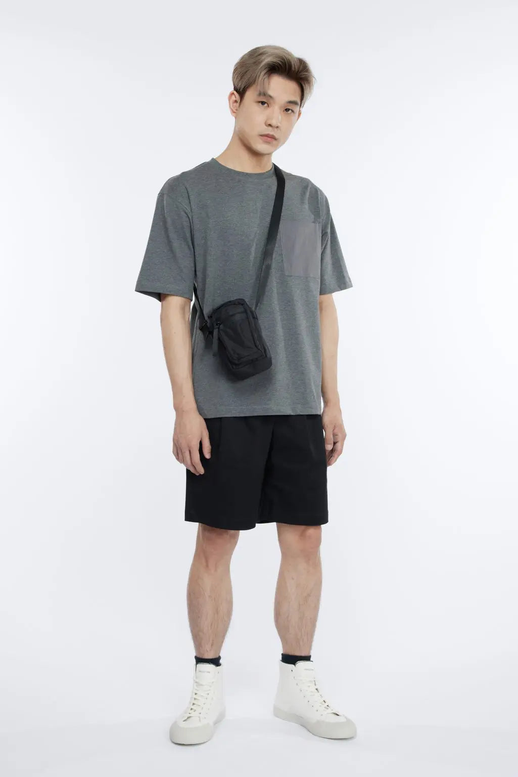 Oversized Jersey Patch Pocket Tee