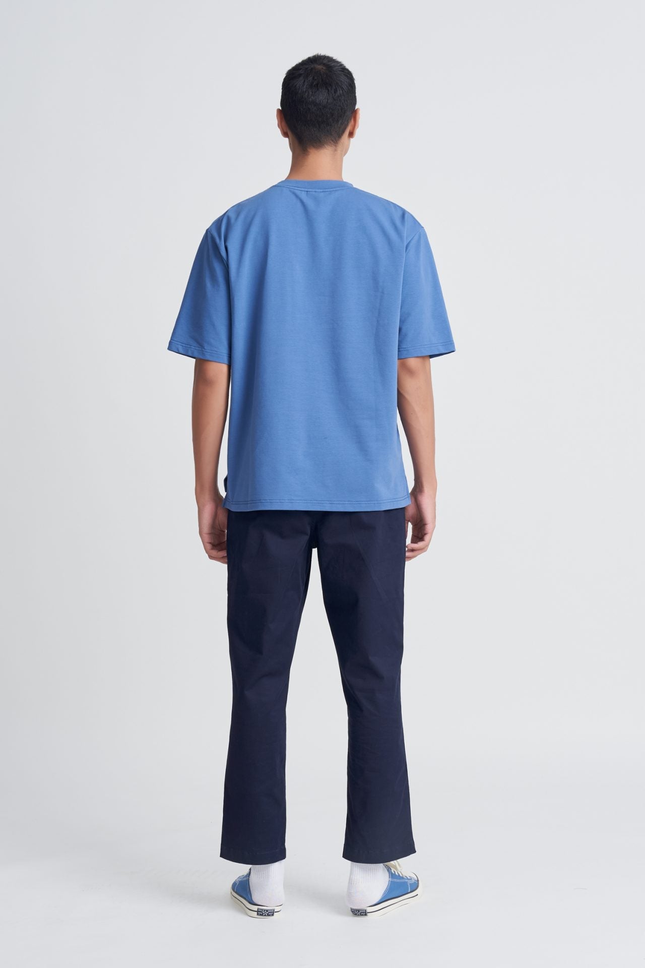 (B) Polycotton Jersey Drawcord Pocket Tee