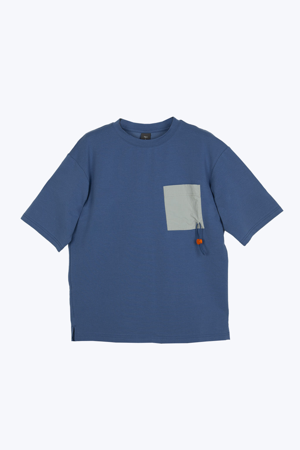 (B) Polycotton Jersey Drawcord Pocket Tee