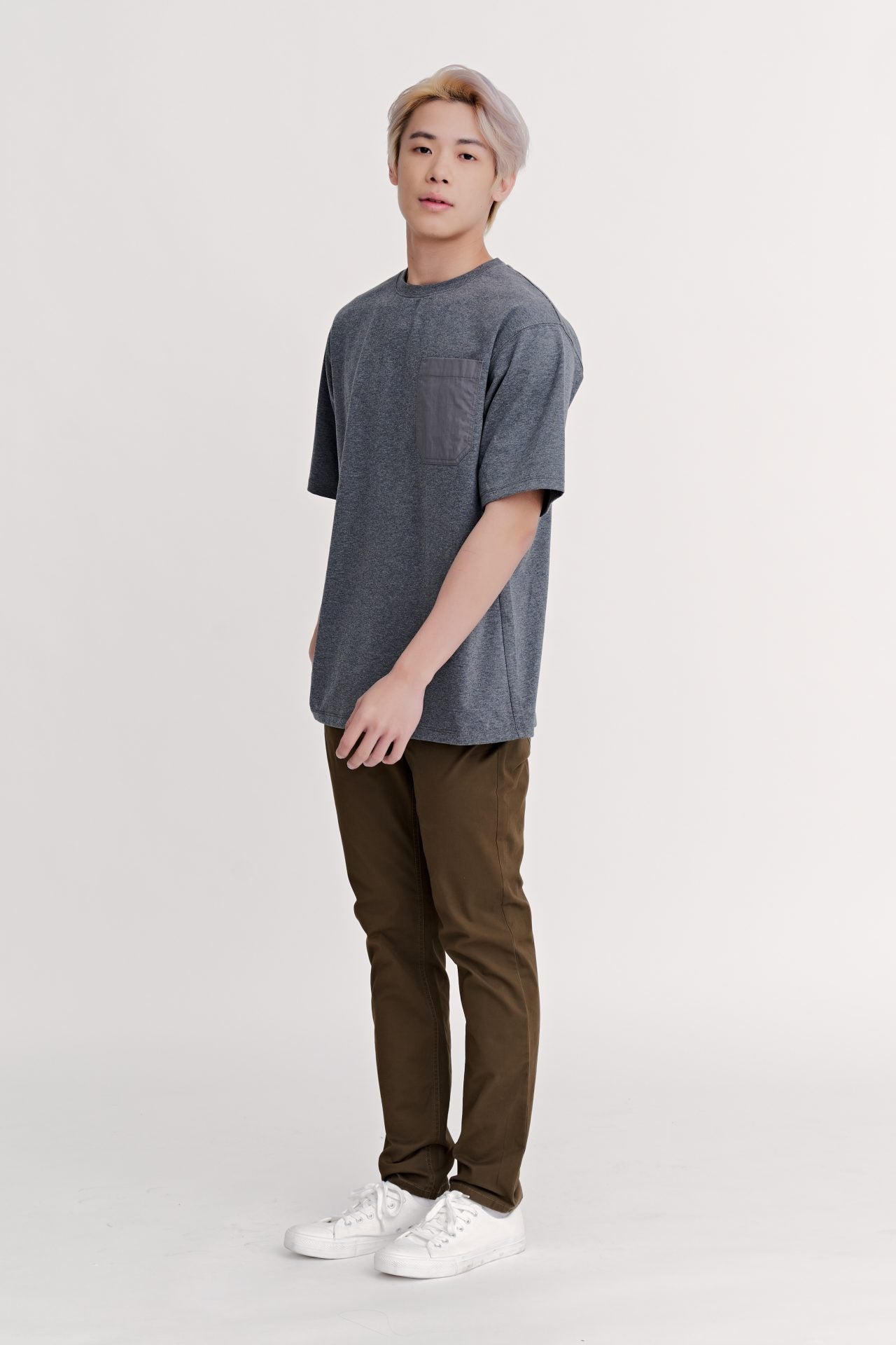 Relaxed-Fit Patch Pocket Tee