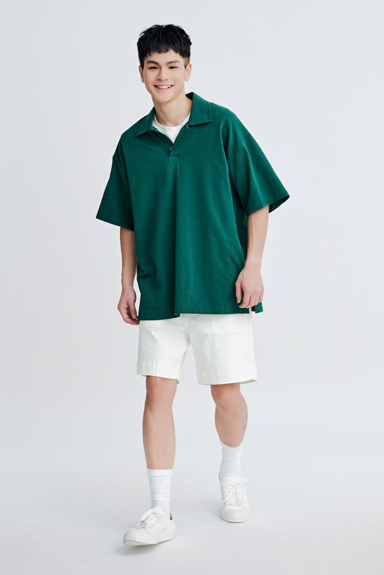 Relaxed Fit Casual Polo Tee