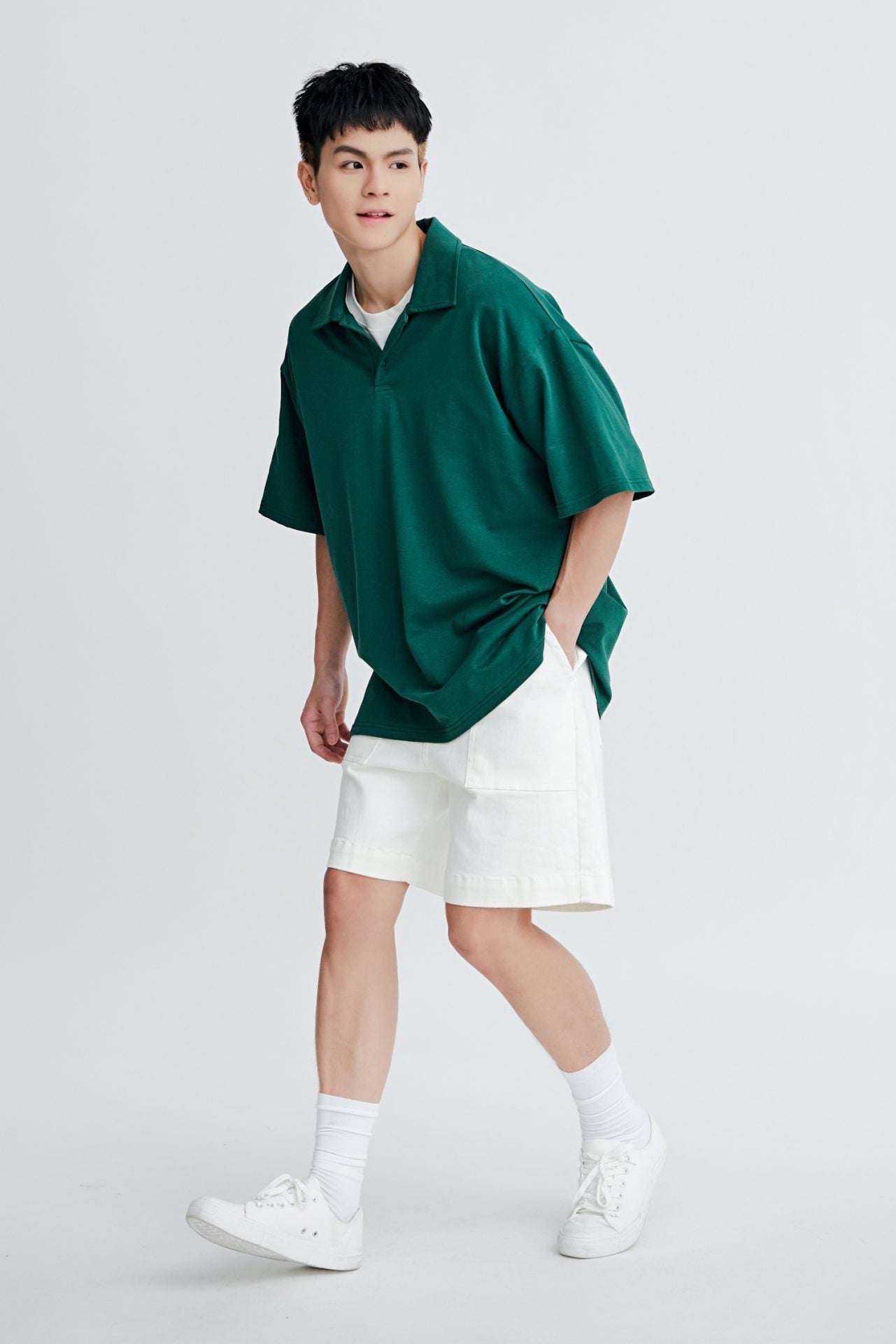 Relaxed Fit Casual Polo Tee