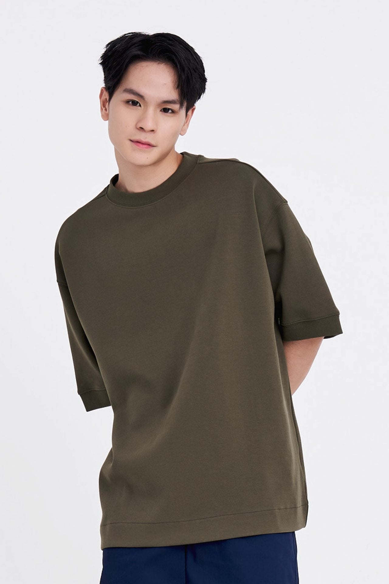 (C) Oversized Fit Heavyweight Tee - Army Green – The Restyle Trait Malaysia