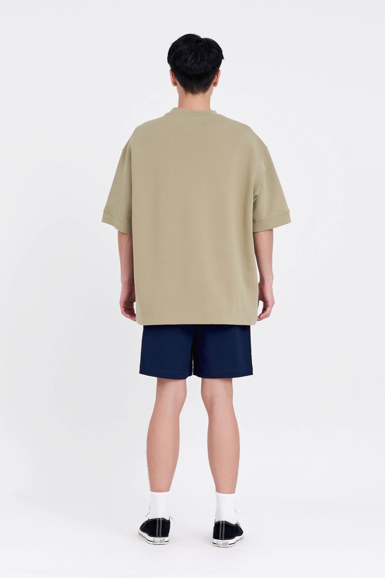 (C) Oversized Fit Heavyweight Tee - Sage