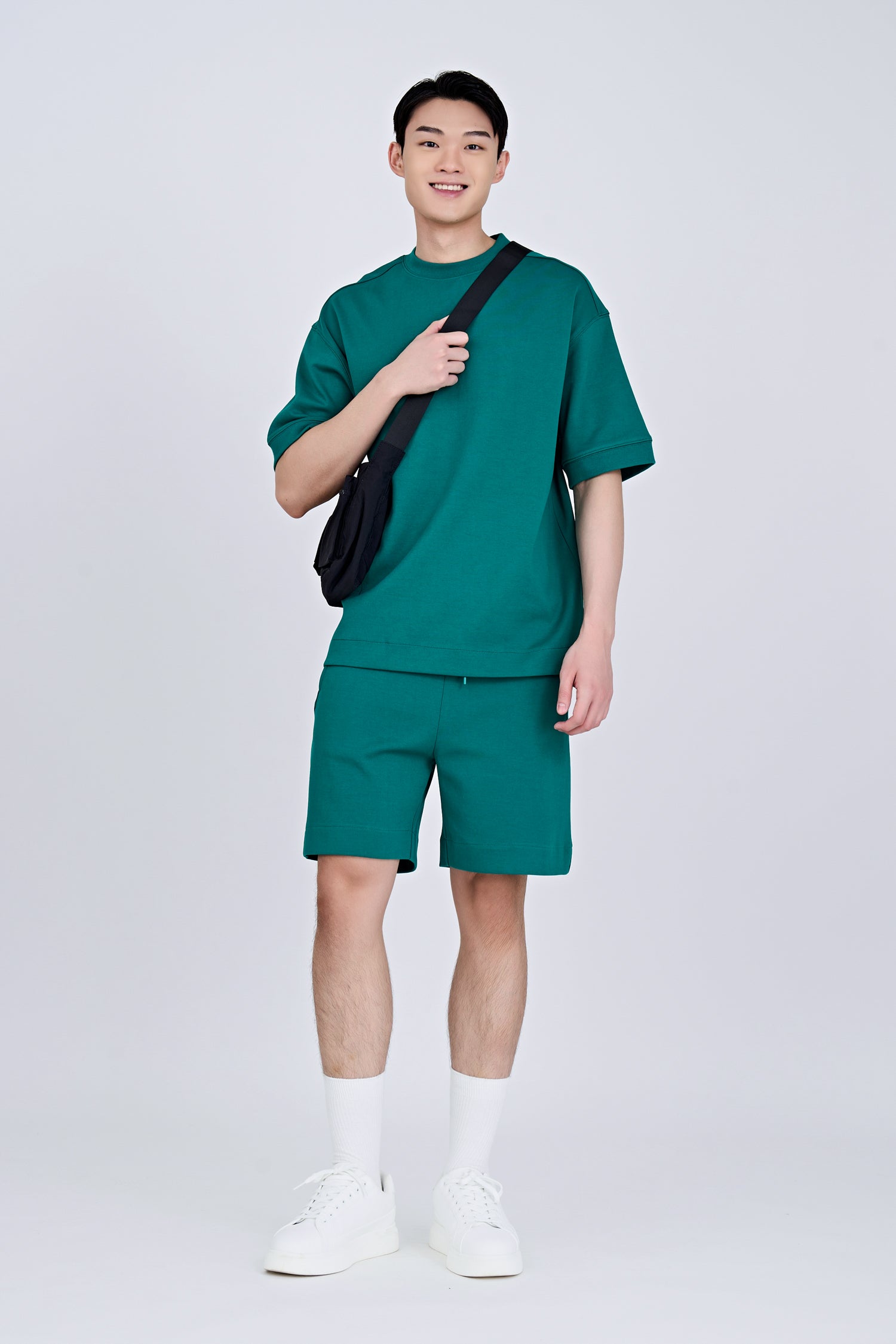 (C) Oversized Fit Heavyweight Tee - Emerald