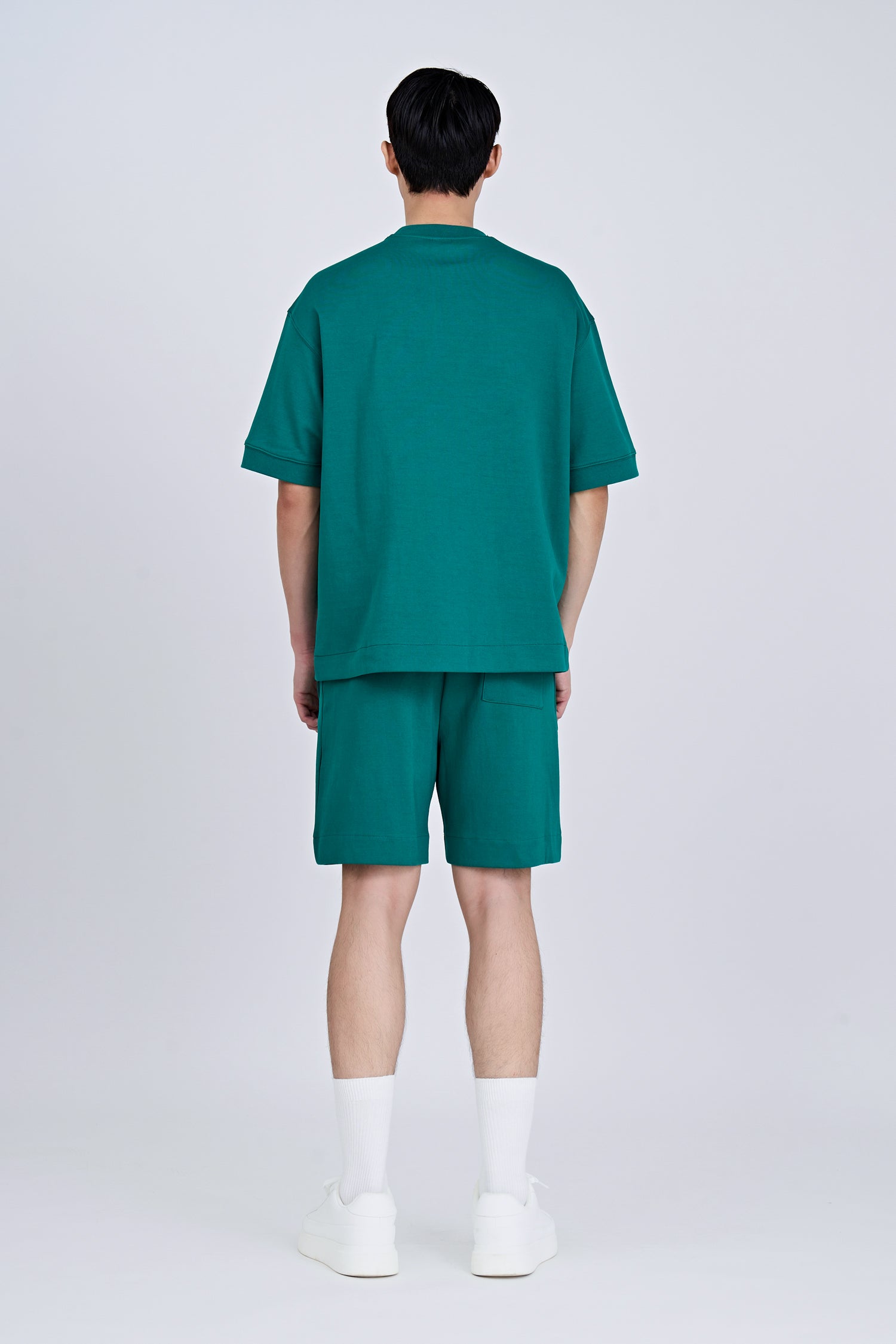 (C) Oversized Fit Heavyweight Tee - Emerald