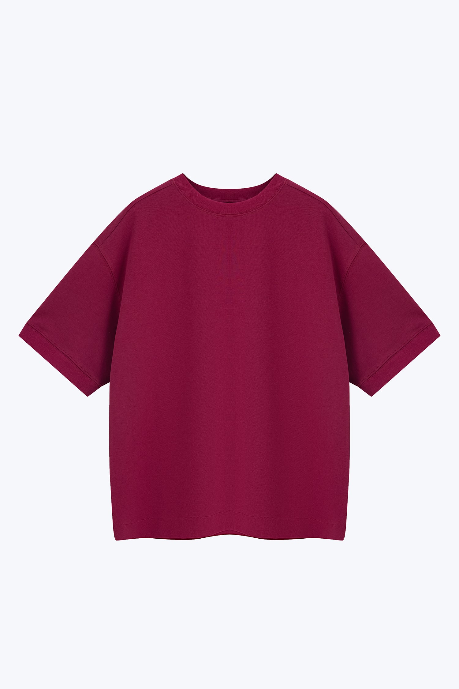 (C) Oversized Fit Heavyweight Tee - Plum