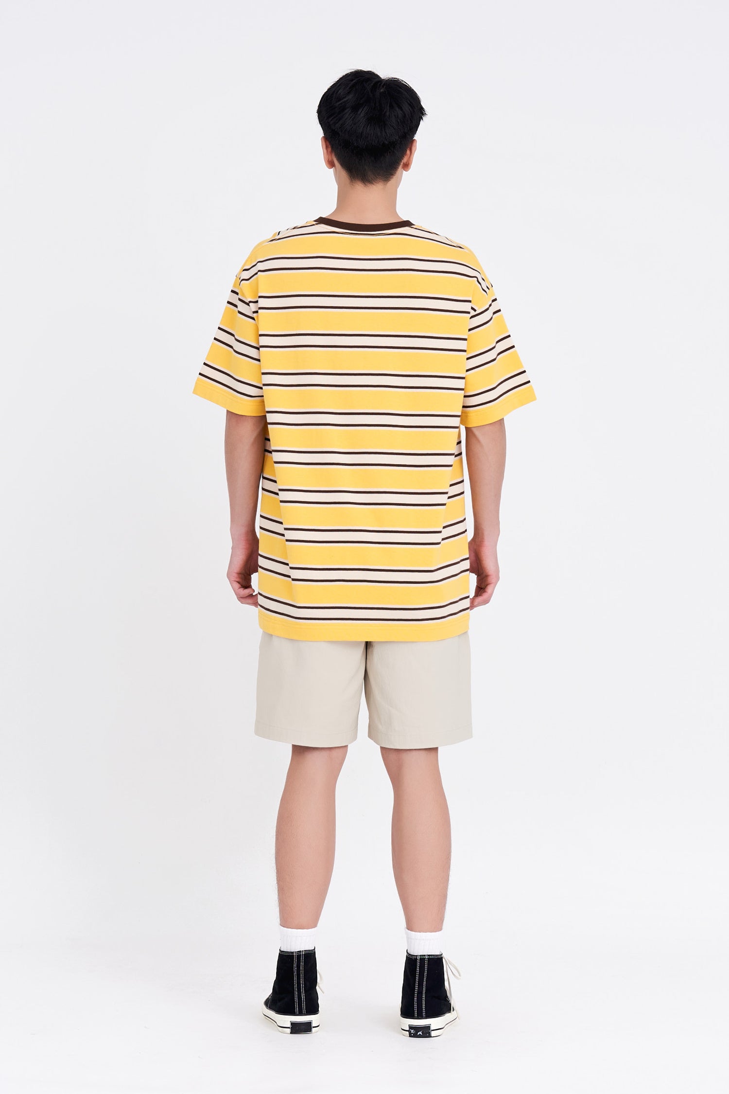 Jersey Multi-colour Wide Striped Tee