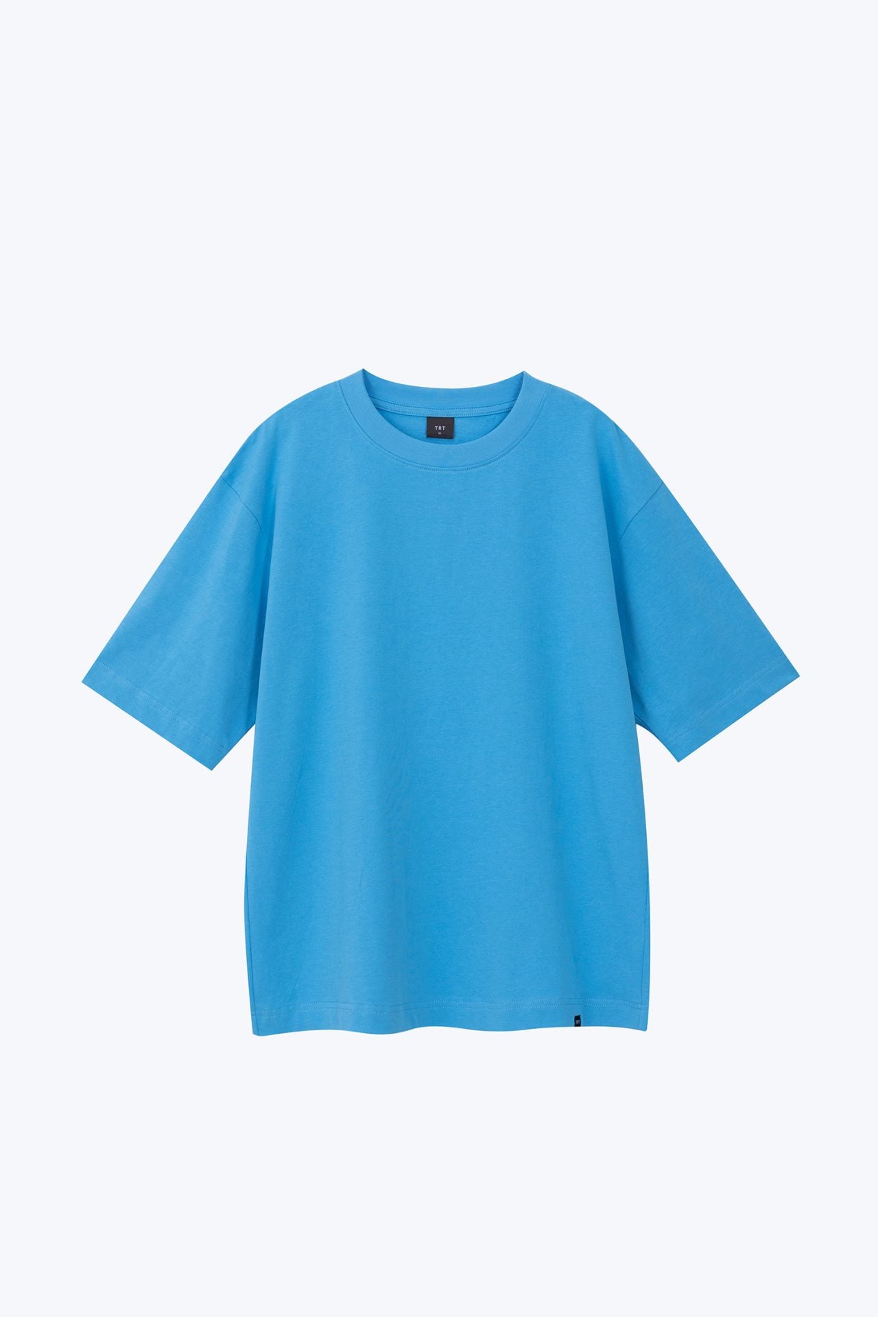 (B) Classic Relaxed-Fit Crew Neck Tee - Azure